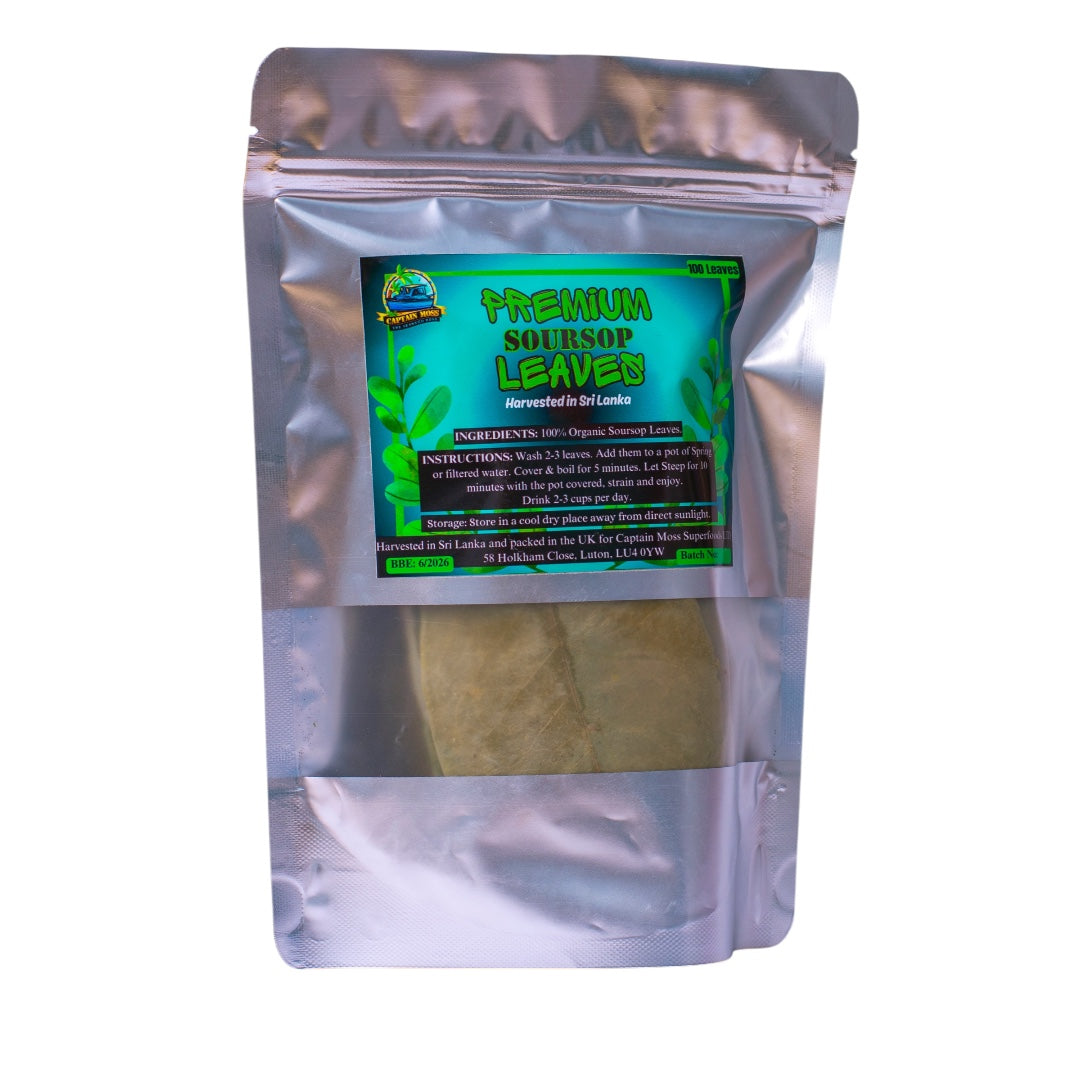 Organic Air Dried Soursop/Graviola leaves