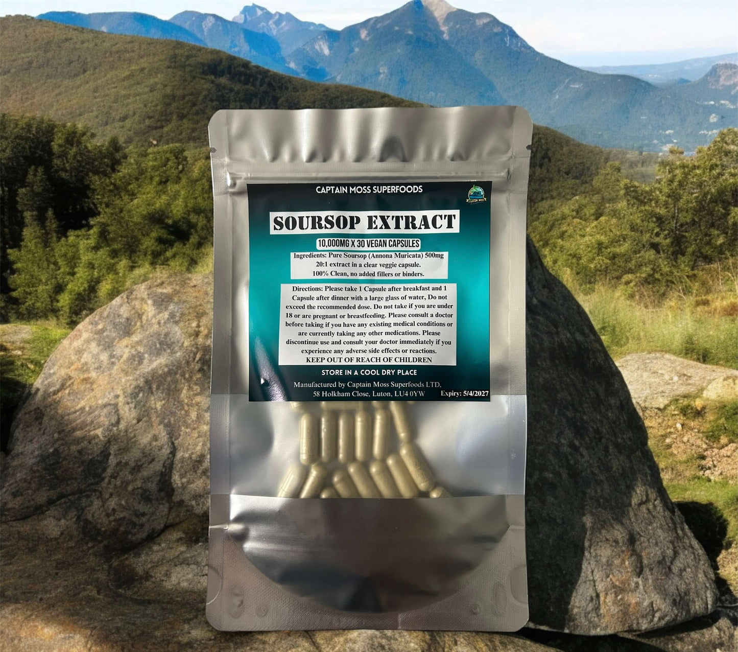 Soursop/Graviola/Guanabana Extract Capsules | 10,000mg per capsules | High Strength | Clean