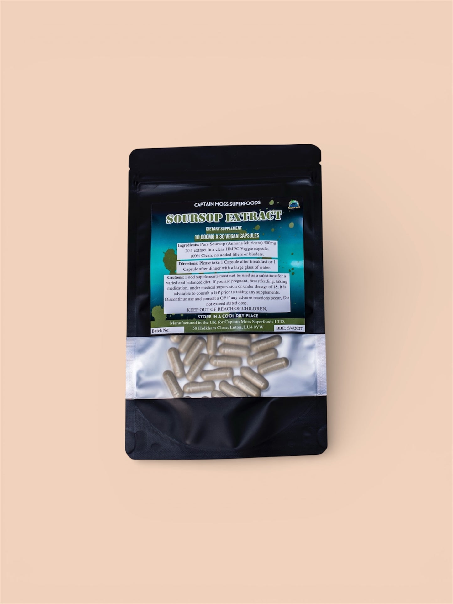 Soursop/Graviola/Guanabana Extract Capsules | 10,000mg per capsules | High Strength | Clean