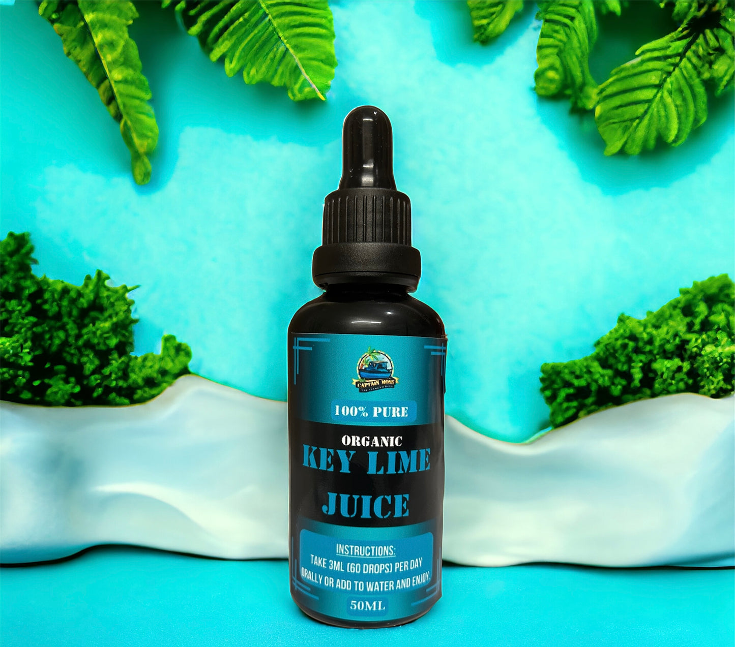 100% Pure Organic Key Lime Juice, Freshly Squeezed.