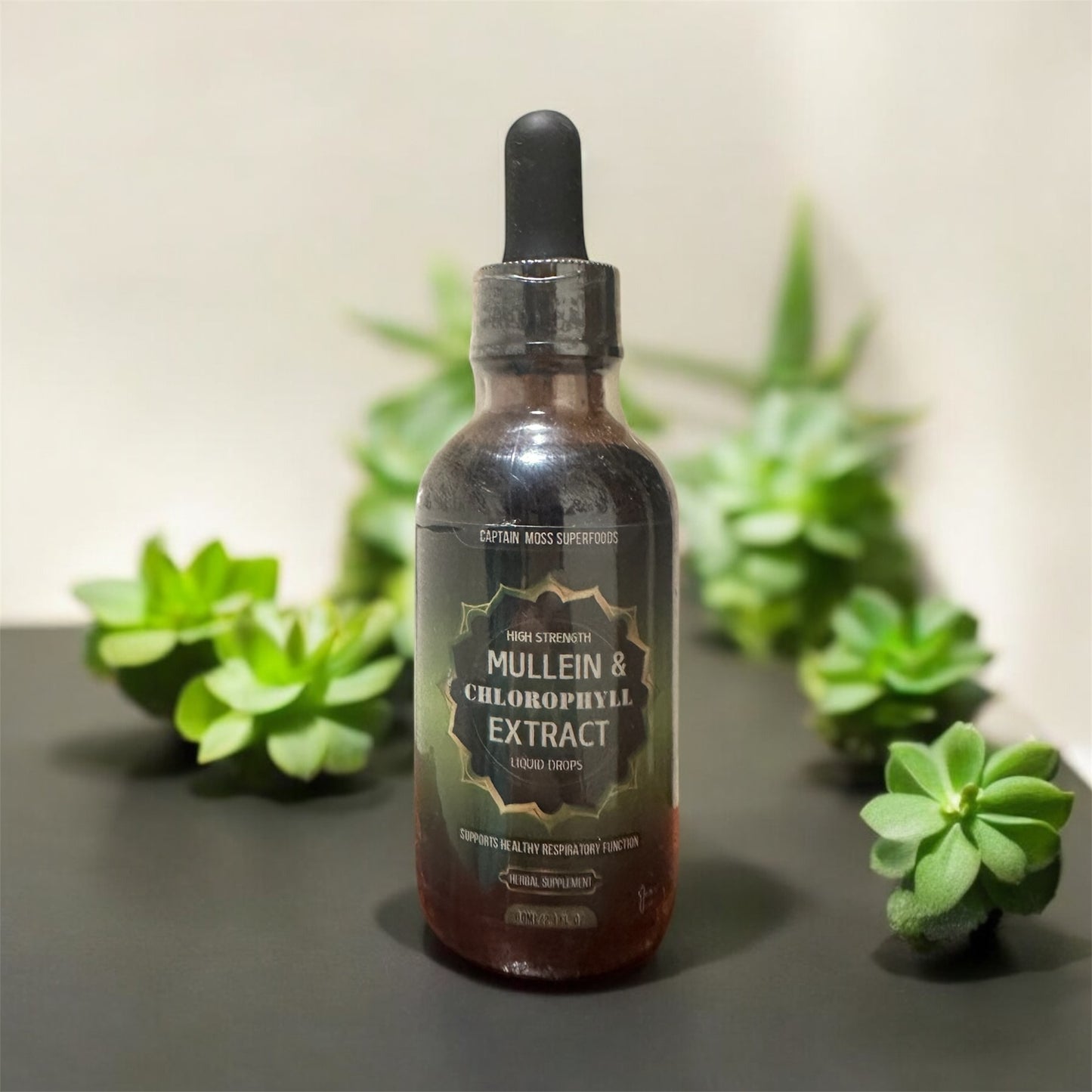Premium High Strength Mullein & Chlorophyll Liquid Extract | 2900mg | 60ml | UK Made