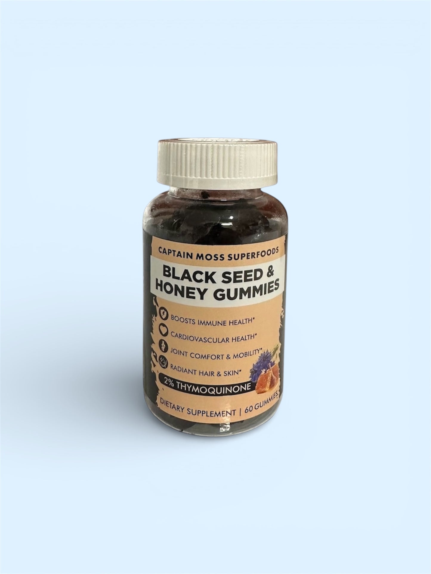 Premium Black Seed & Honey Gummies | 60 Gummies | Mixed Berry Flavour | Vegan, Halal & Kosher Friendly | BOGOF