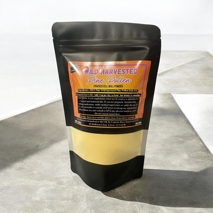 Wild Harvested Pine Pollen, Natural Testosterone Booster 100g