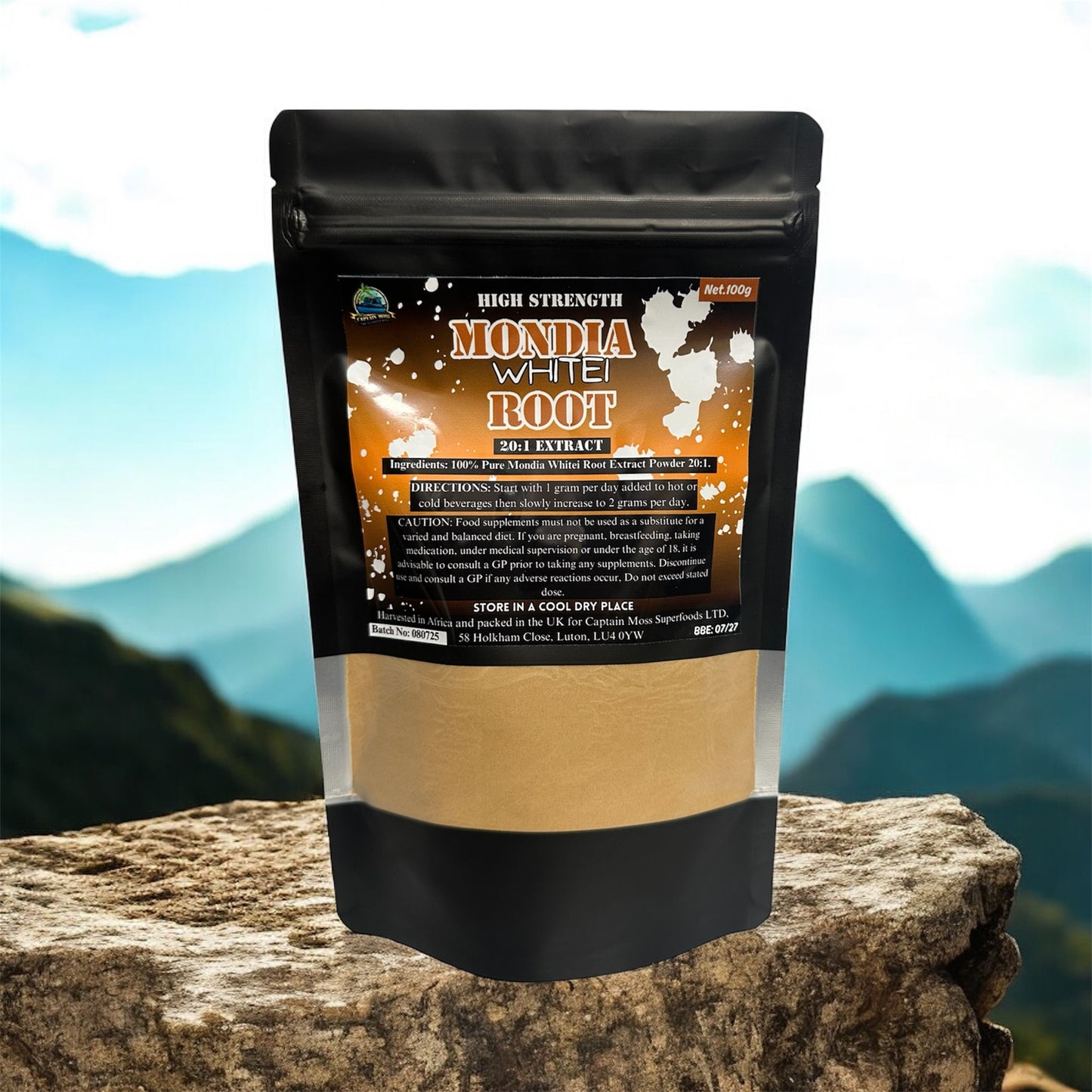 Pure 20:1 Mondia Whitei Powder | Gondolosi | Mulondo | Highest Strength In The UK | 100g