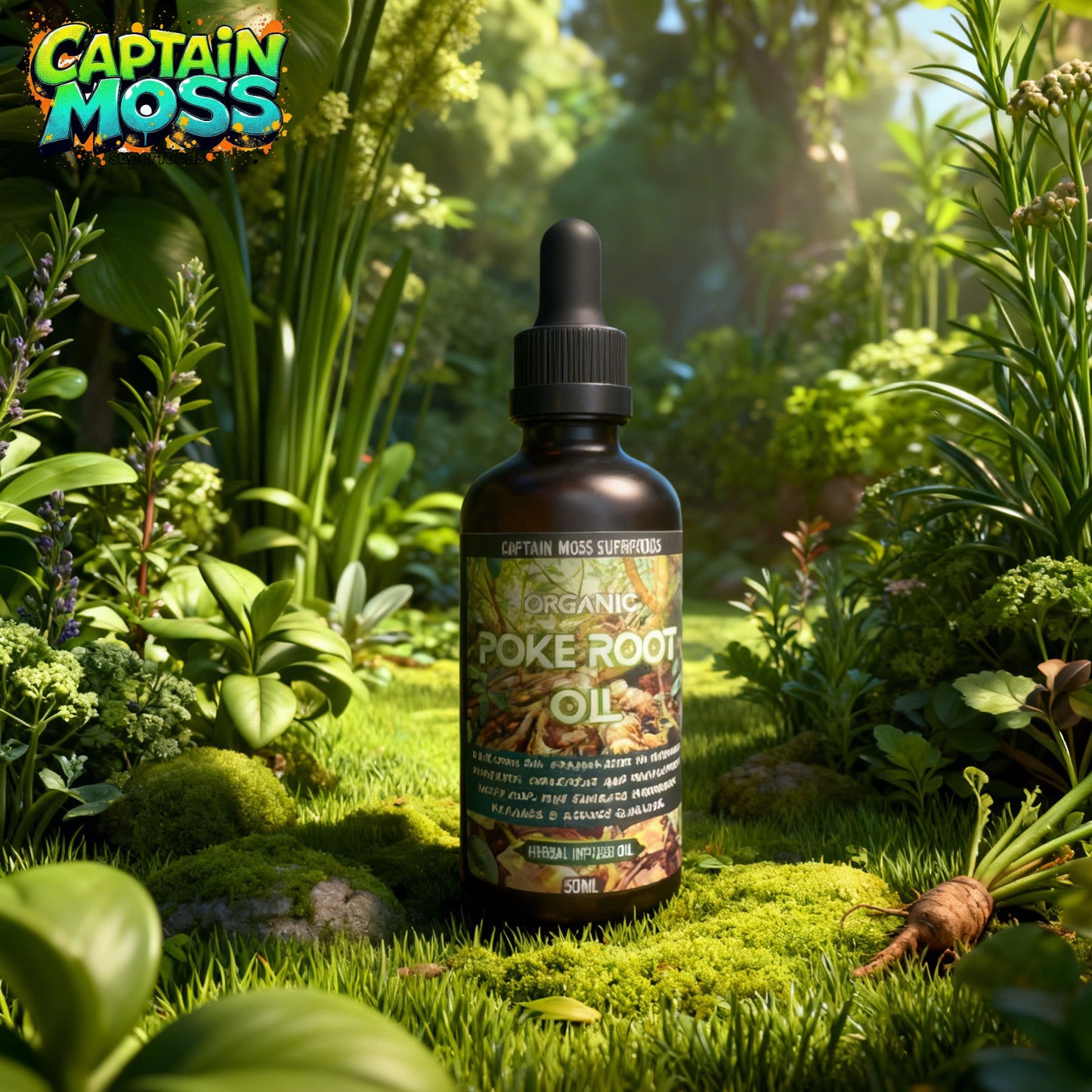 Premium Organic Poke Root Oil | Lympthatic Oil | With Hexane Free Organic Cold Pressed Castor Oil | Made in the UK | 50ml