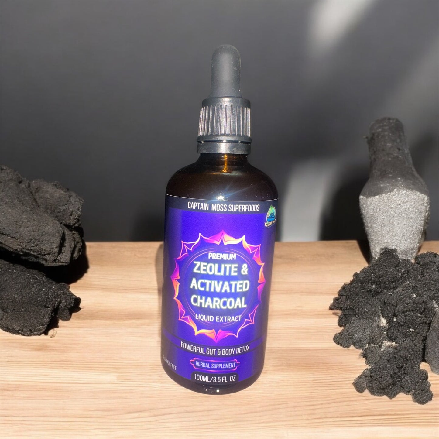 Zeolite & Activated Charcoal | Heavy Metal Detox | Made In UK | Alcohol Free