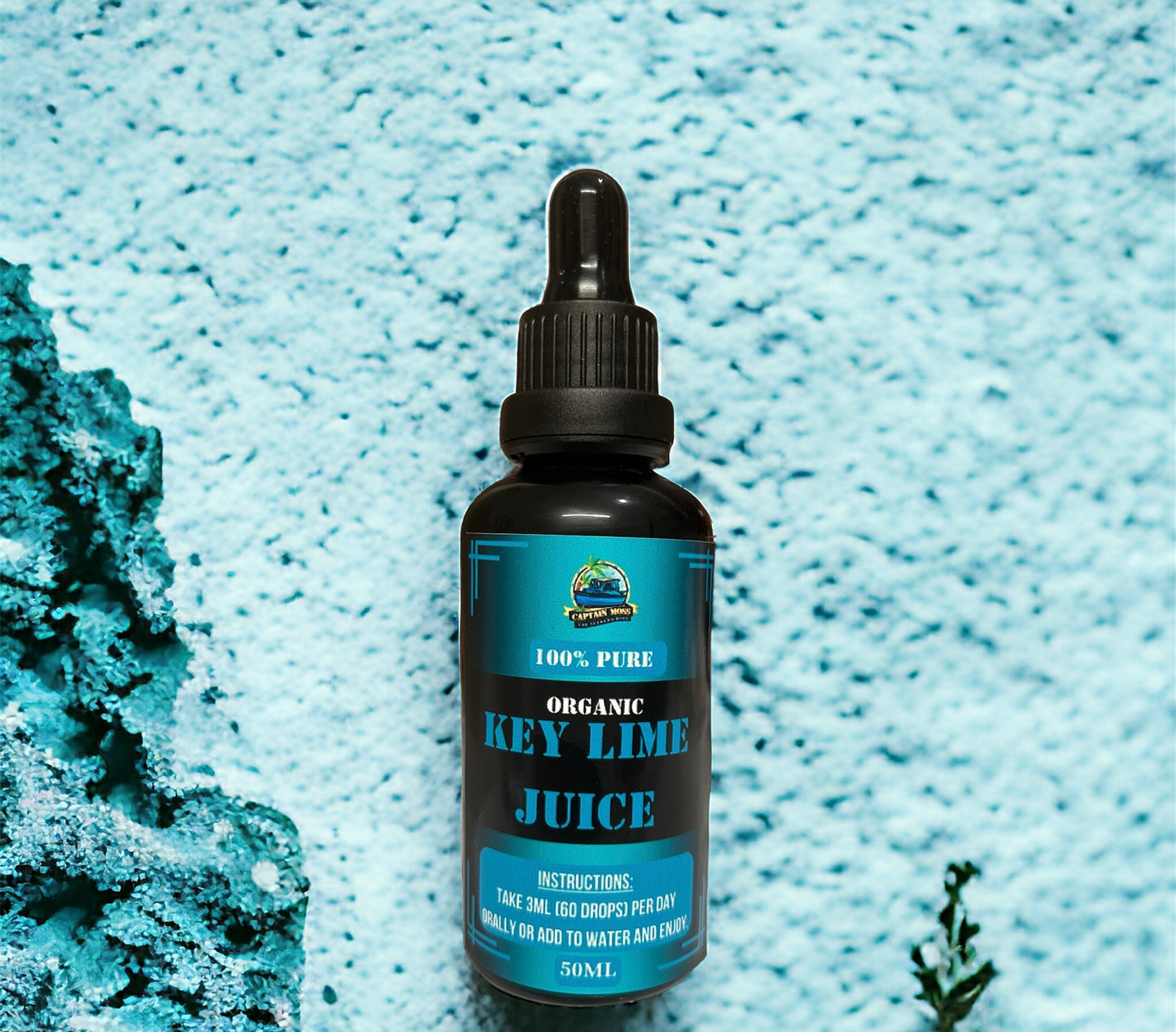 100% Pure Organic Key Lime Juice, Freshly Squeezed.