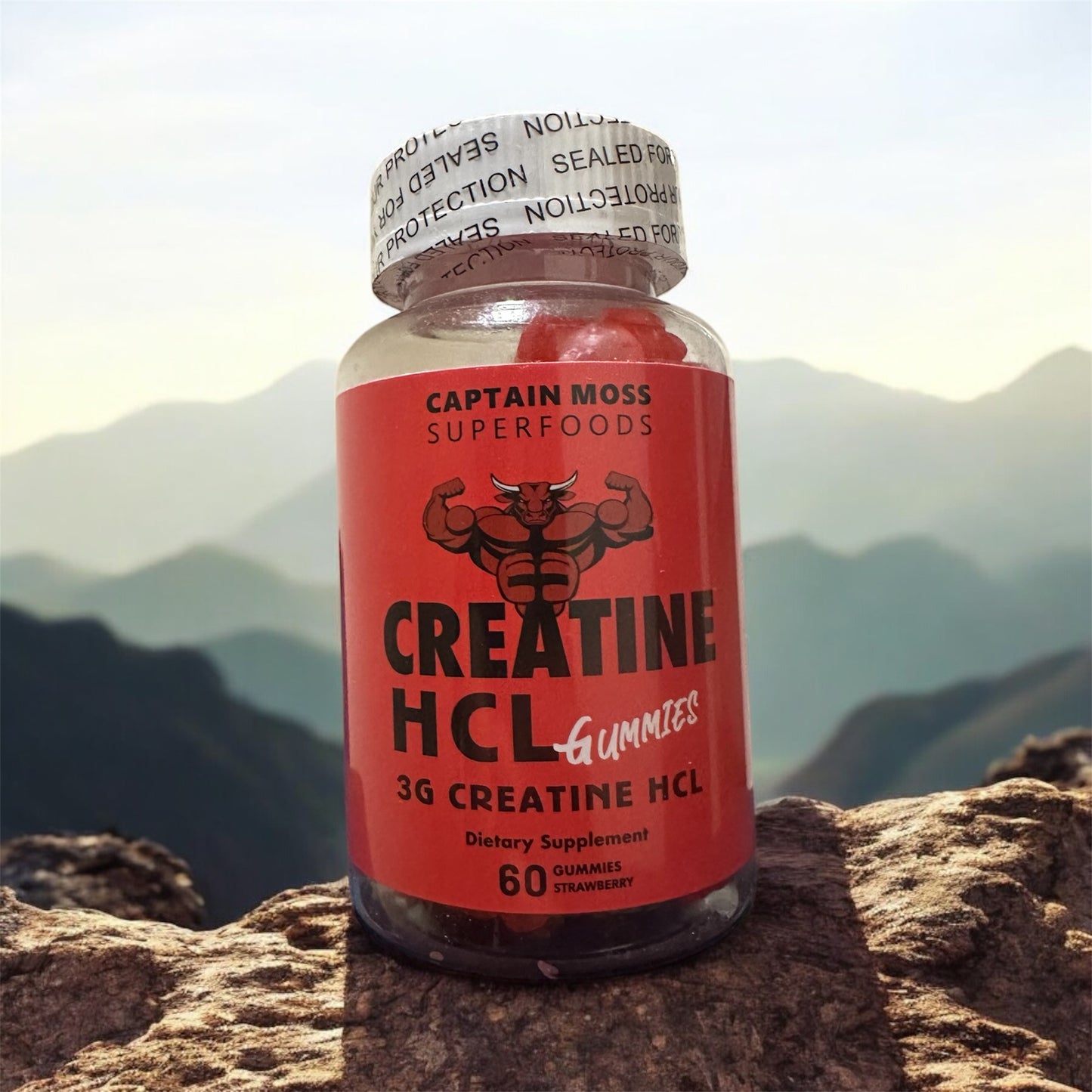 Creatine HCL gummies | 60 Gummies | 3000mg Per Serving | Premium | Increase Strength, Muscle Gain & Endurance | Halal | Kosher | Vegan