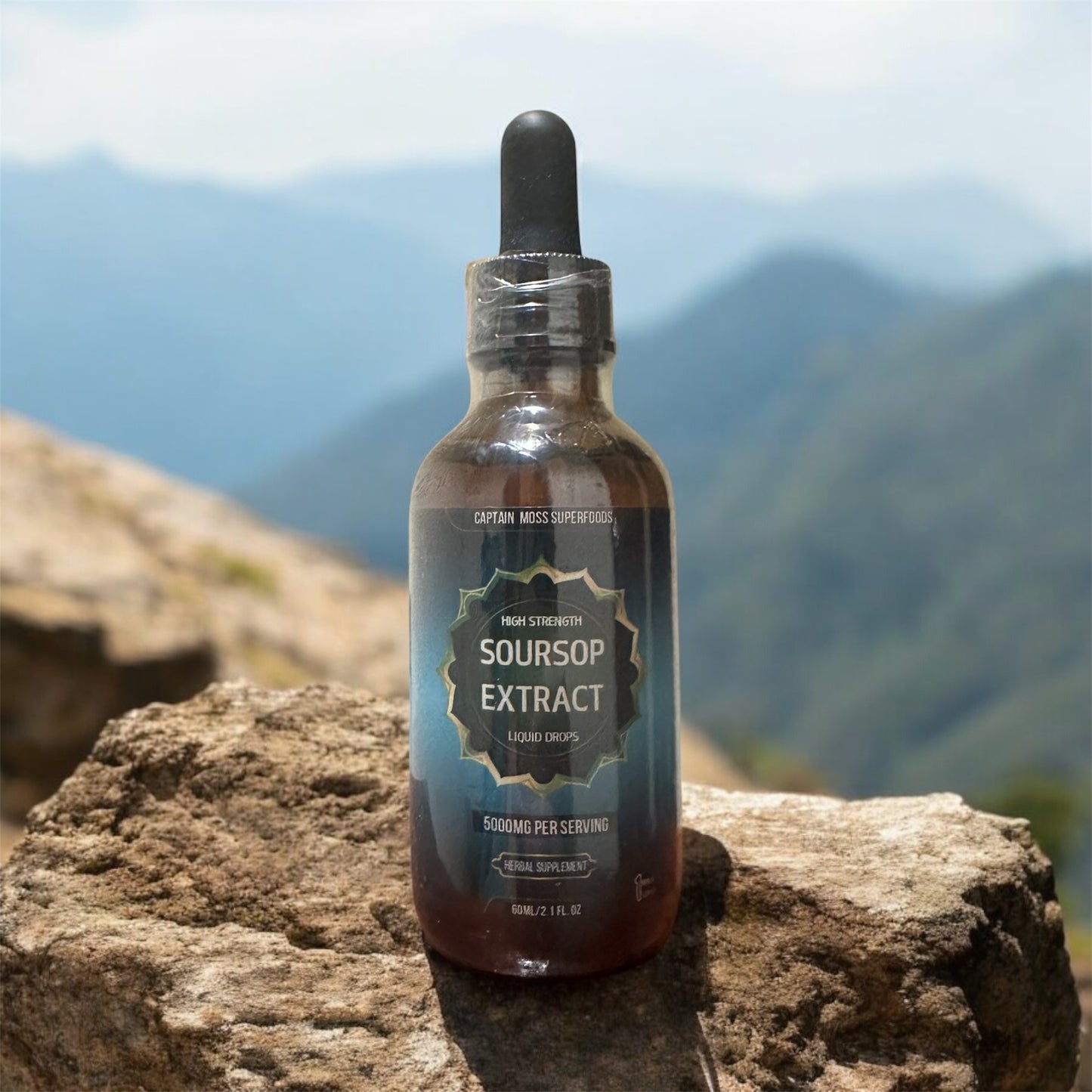 Premium Mega Strength Soursop/Graviola/Guanabana Fruit & Leaf Extract | 5000mg | 60ml