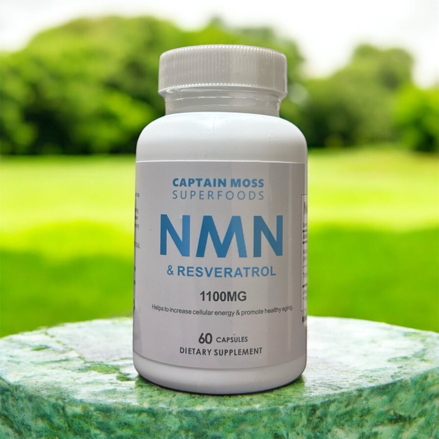 Premium Pure NMN & Resveratrol Capsules | 60 Capsules | 1100mg per serving | High Strength | Anti Aging | Better Sleep | Energy | Increase NAD+ Levels