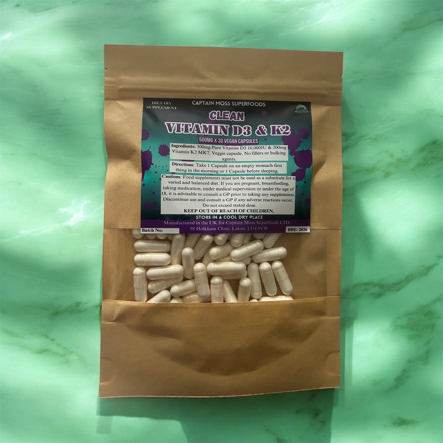 Vitamin D3 10,000 IU & 200mcg K2 - MK7 | Premium | High Strength | Clean