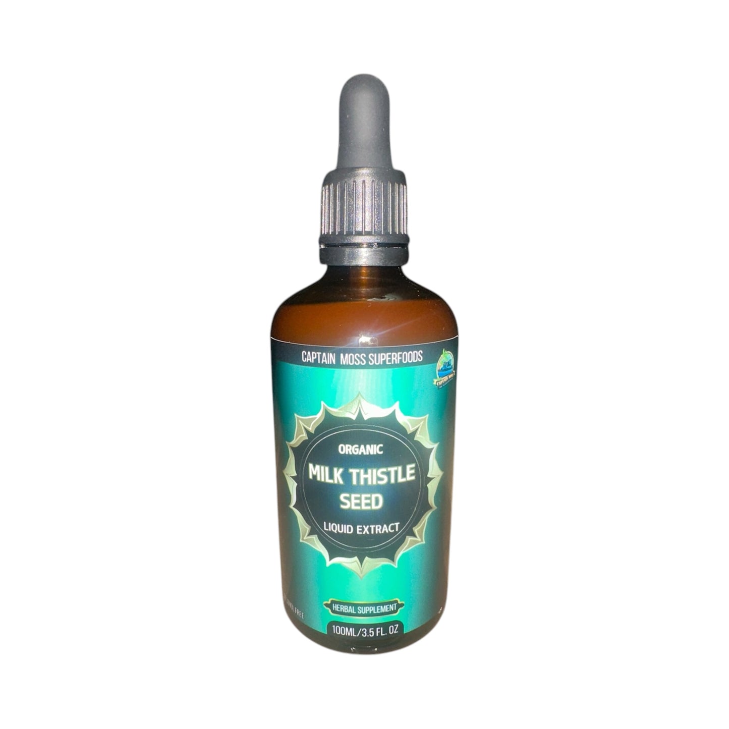 Organic Milk Thistle Seed Extract Drops |  Premium | UK Made | 100ml | Alcohol Free