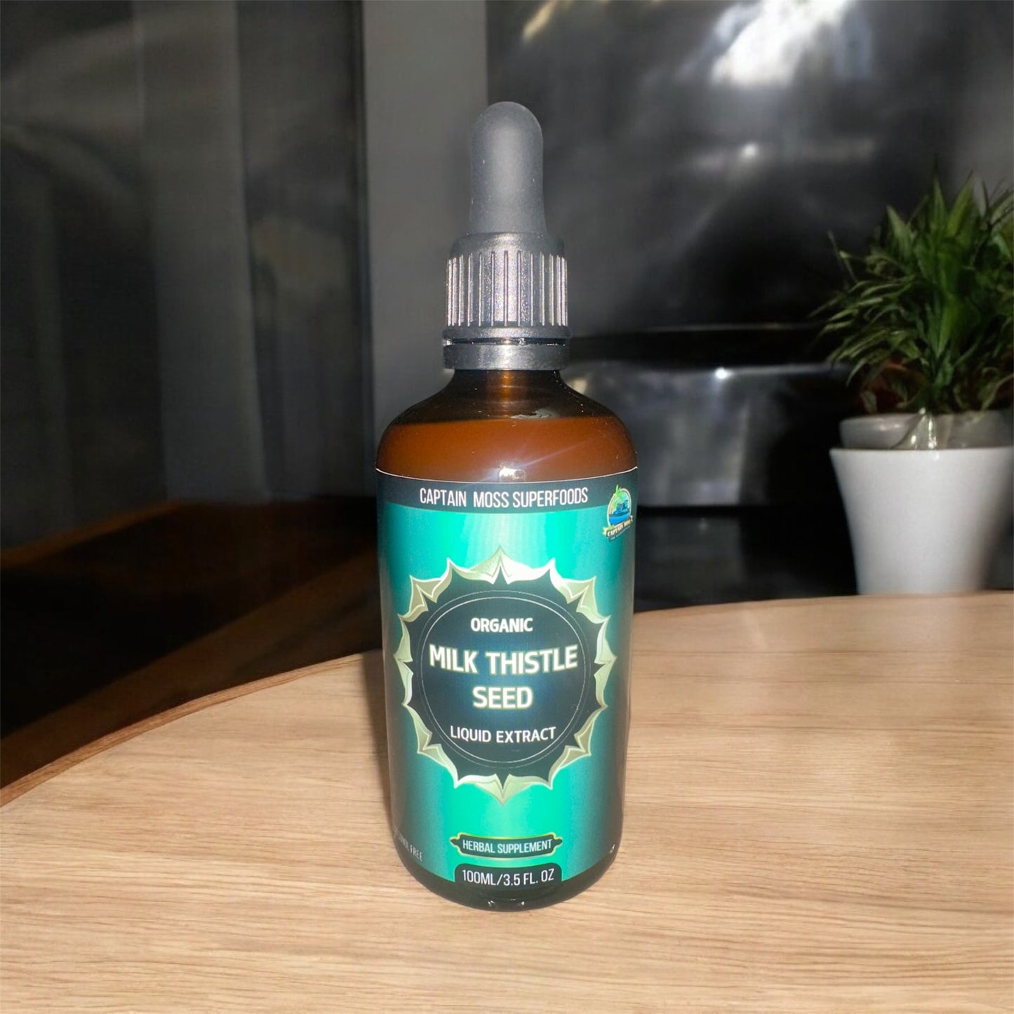 Organic Milk Thistle Seed Extract Drops |  Premium | UK Made | 100ml | Alcohol Free