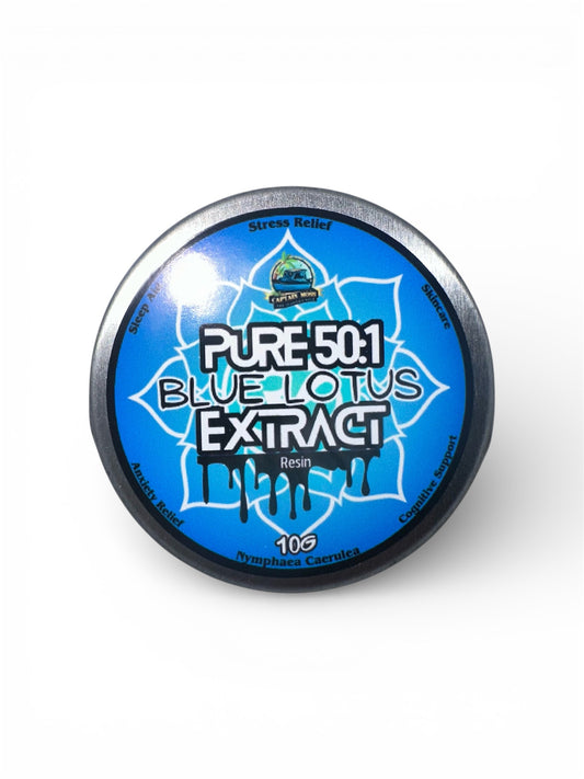 Organic Blue Lotus Soft Resin 50X | Premium | Mega Strength | Nymphaea Caerulea | 10G | Sleep | Anxiety | Stress Relief