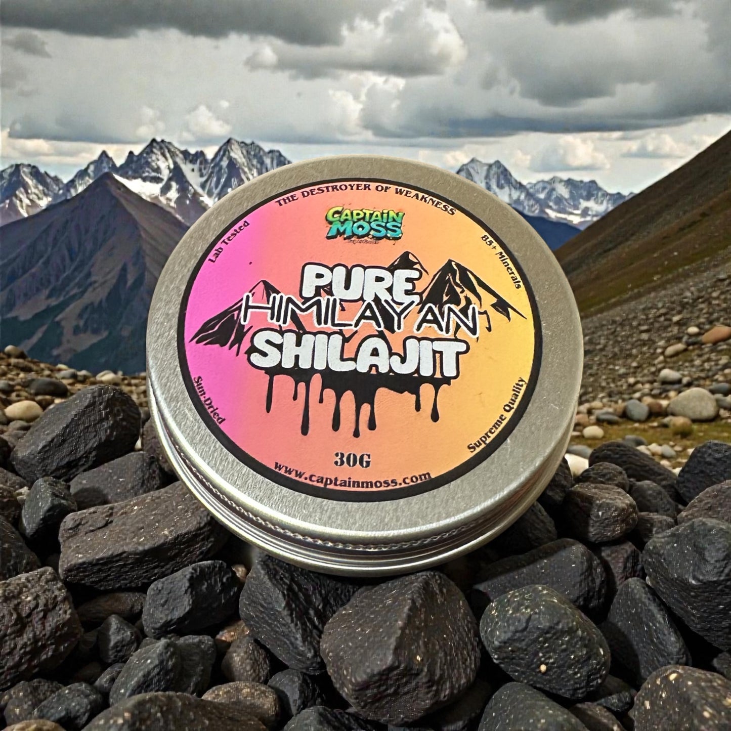 Ultra Gold Grade Sun Dried Himalayan Shilajit Resin | Third Party Lab Tested in the UK & Germany | 30g | Energy | Stamina | Endurance