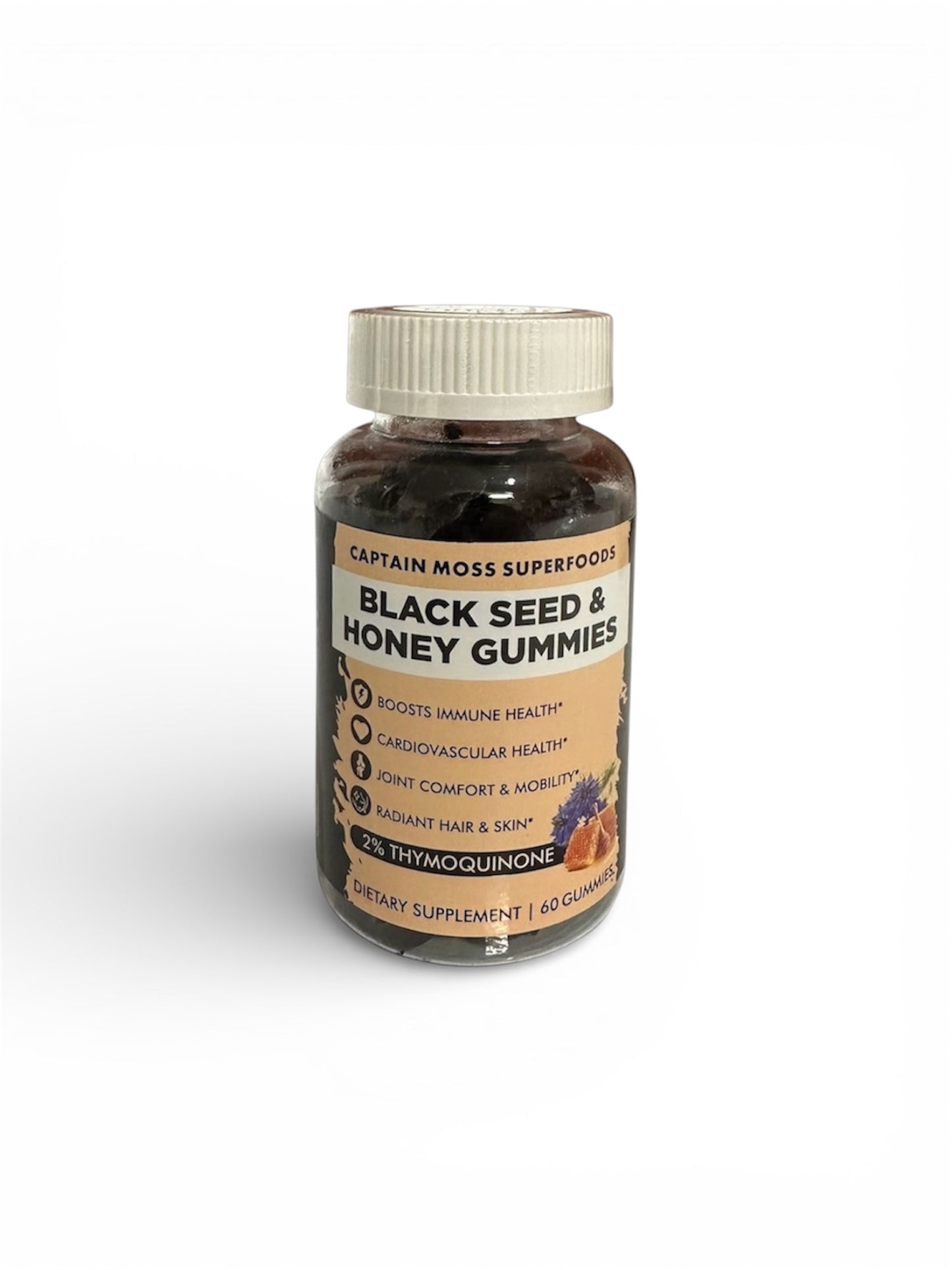 Premium Black Seed & Honey Gummies | 60 Gummies | Mixed Berry Flavour | Vegan, Halal & Kosher Friendly | BOGOF