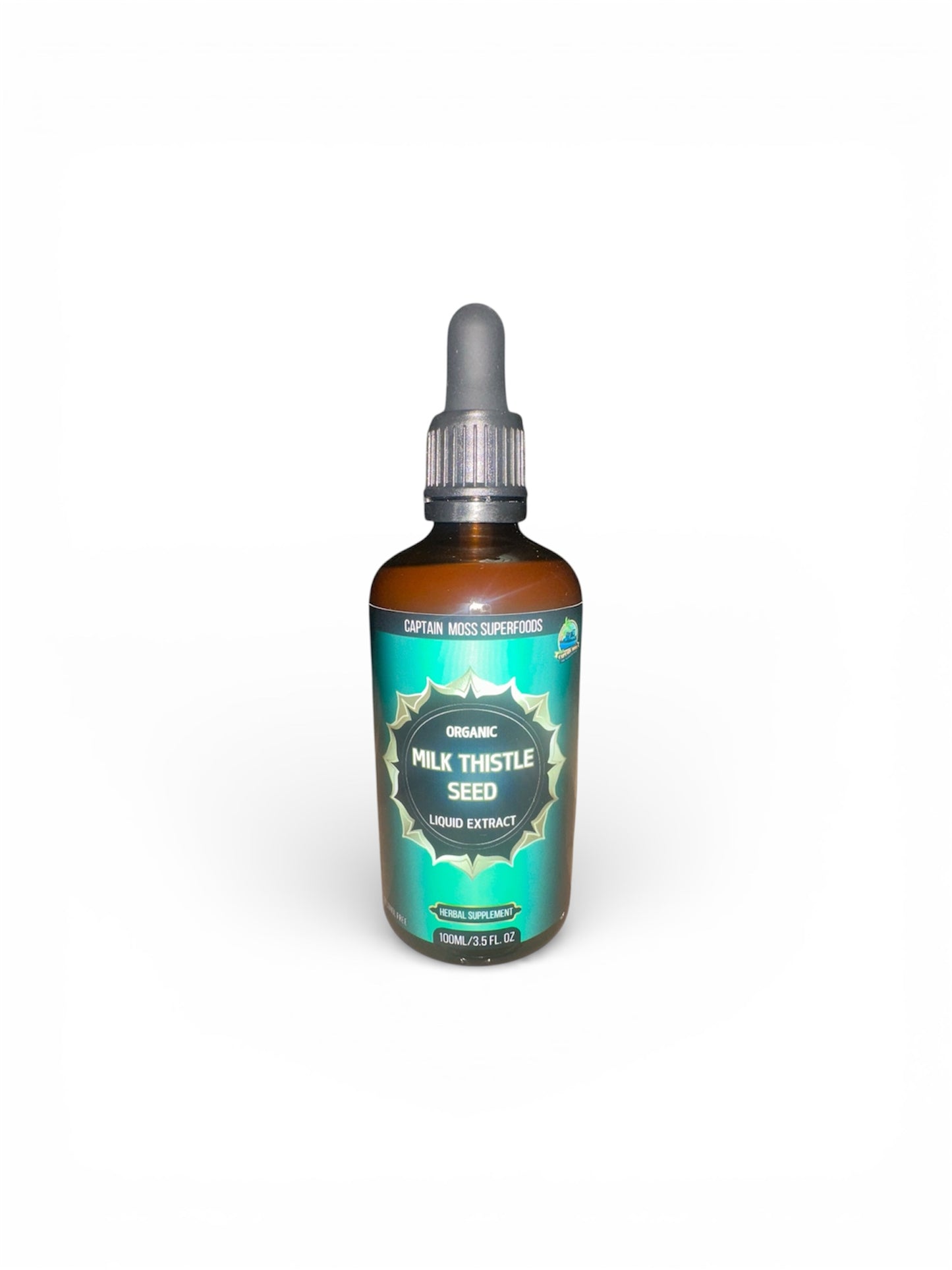 Organic Milk Thistle Seed Extract Drops |  Premium | UK Made | 100ml | Alcohol Free