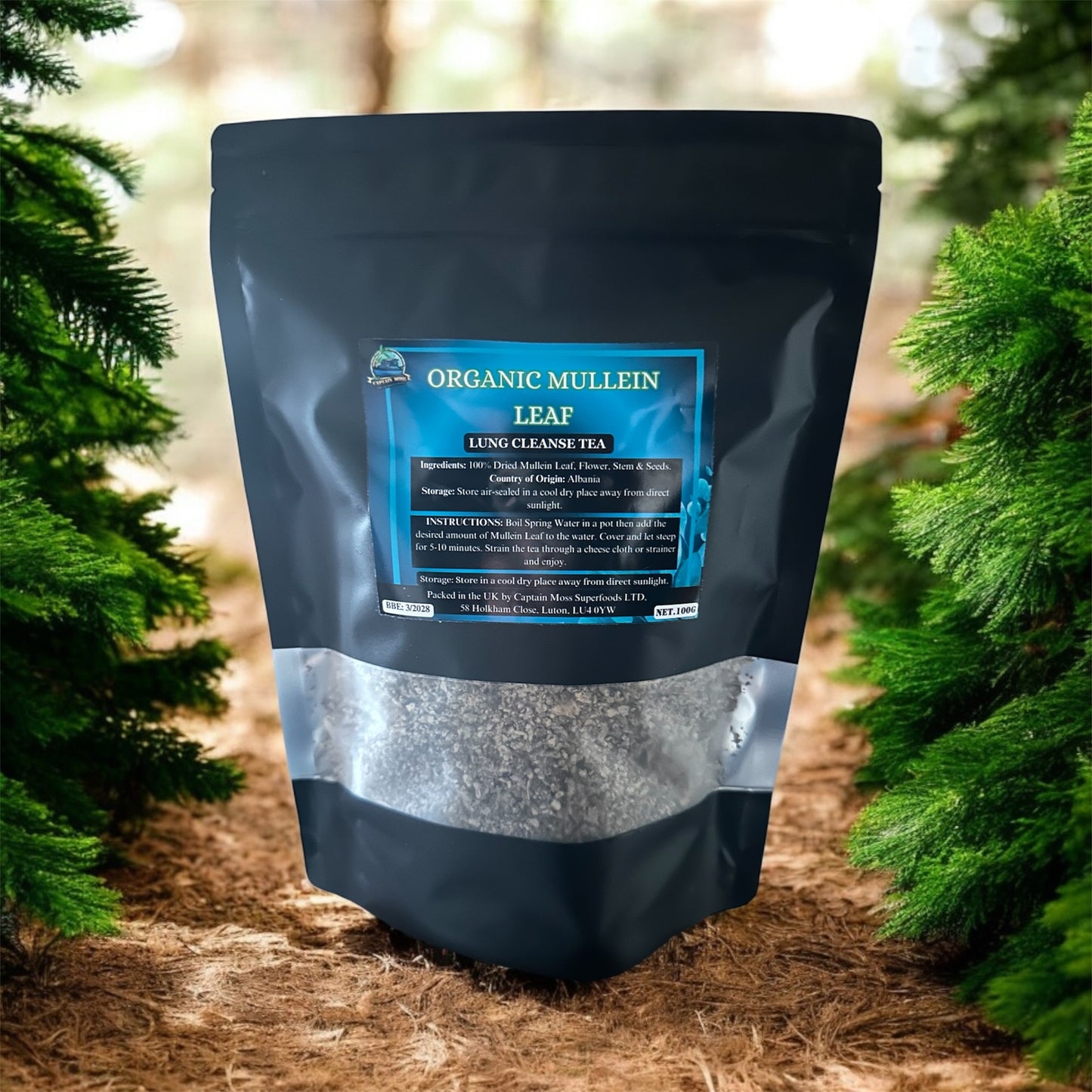 Organic Mullein Leaf - Premium Lung cleanse Tea 100g