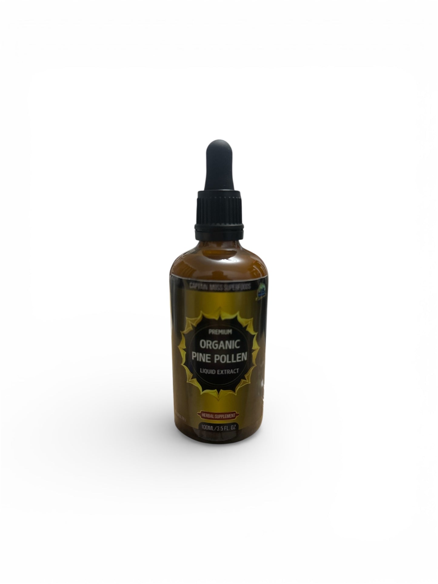 Organic Pine Pollen Liquid Extract, Cracked Cell wall,GMO & Alcohol free, 100ml