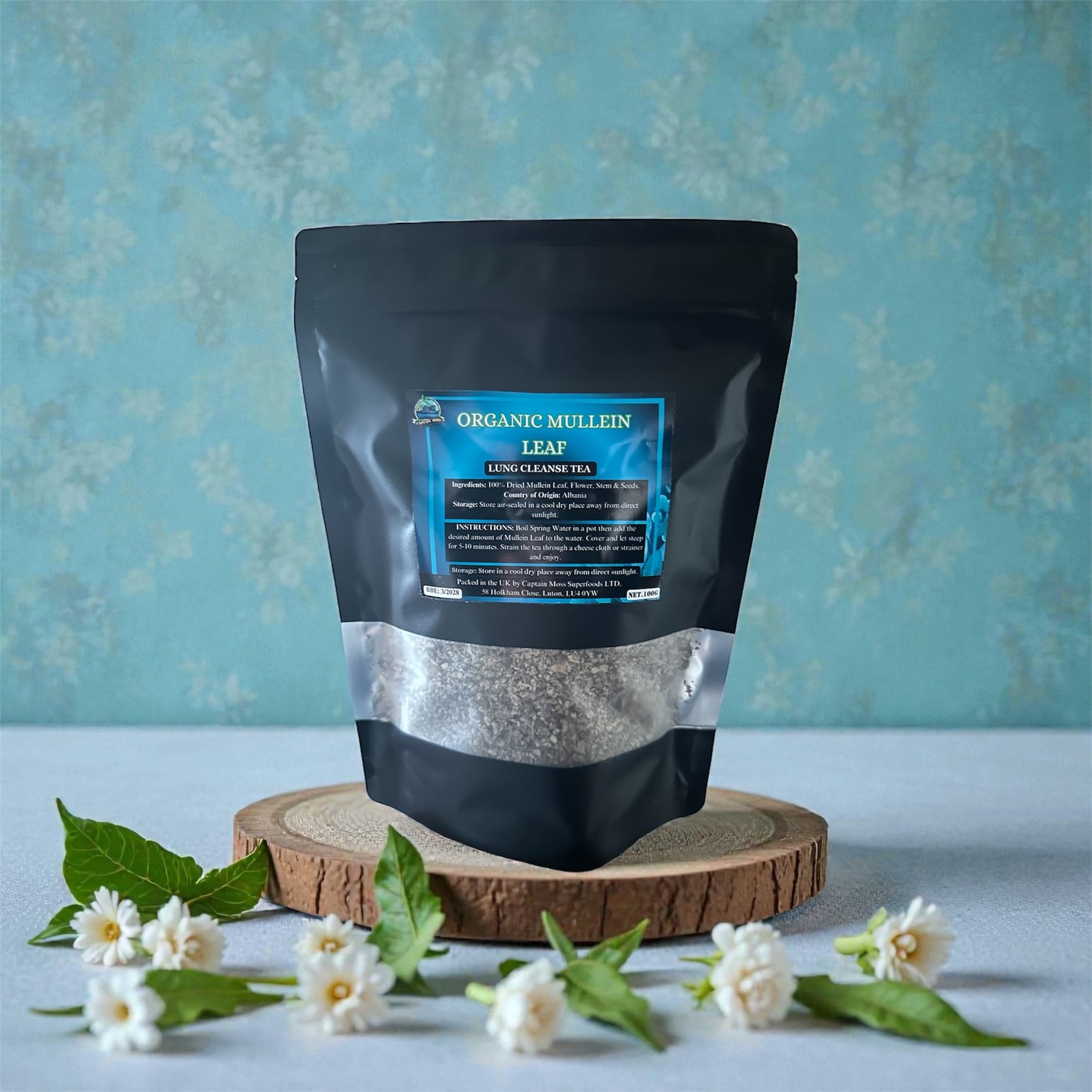 Organic Mullein Leaf - Premium Lung cleanse Tea 100g