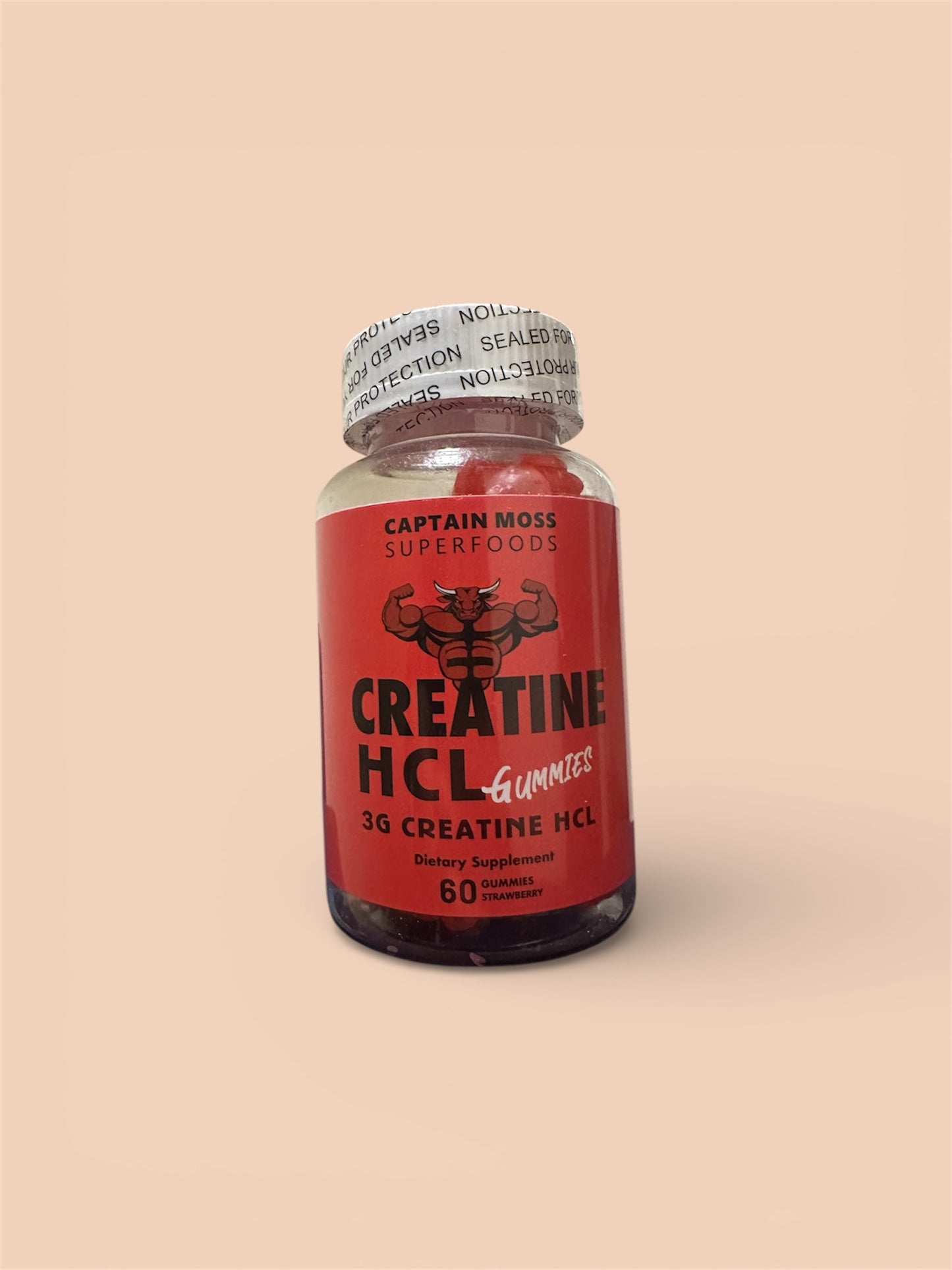 Creatine HCL gummies | 60 Gummies | 3000mg Per Serving | Premium | Increase Strength, Muscle Gain & Endurance | Halal | Kosher | Vegan