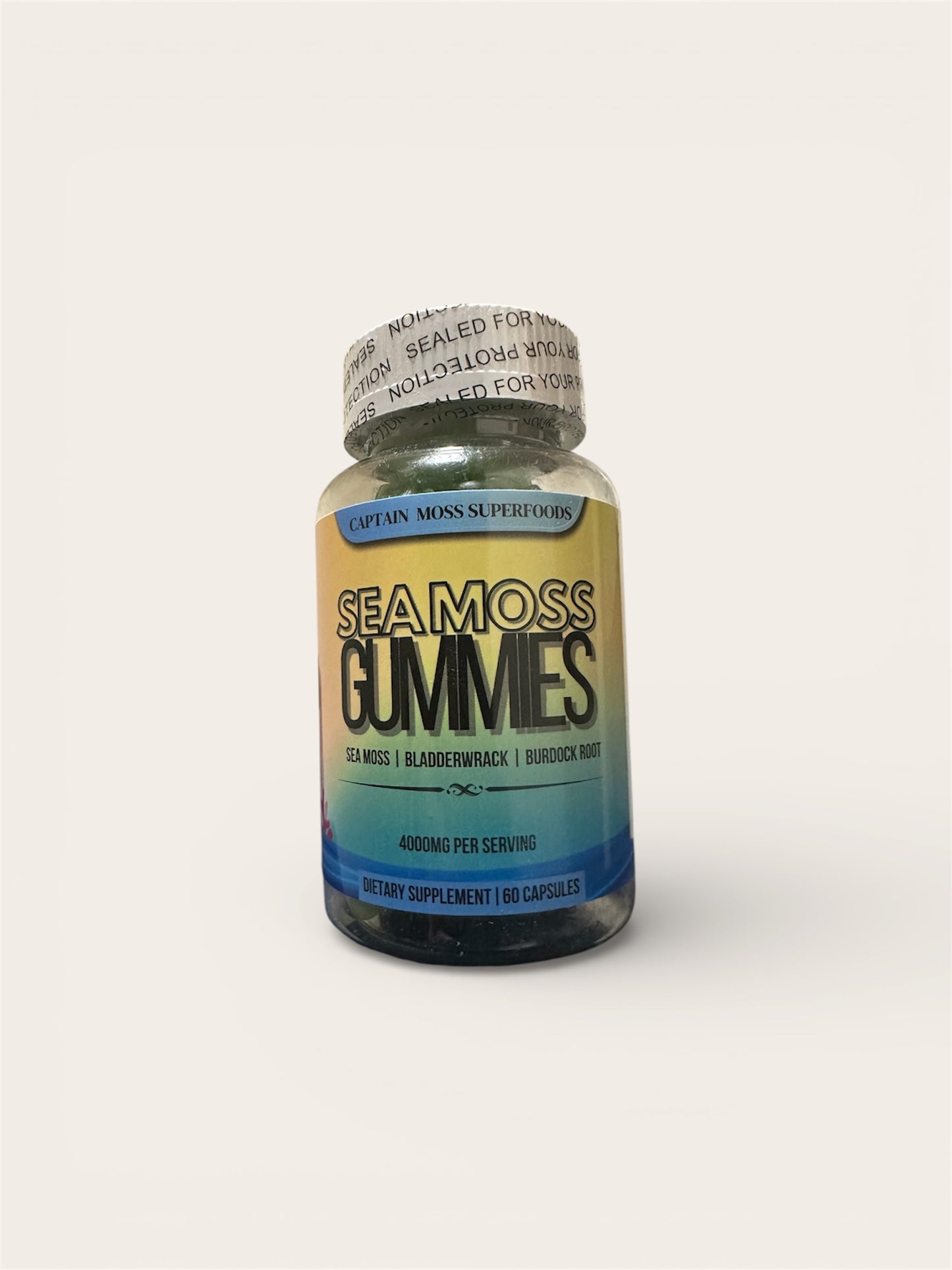 BUY ONE GET ONE FREE 
Premium Sea Moss Gummies with Bladderwrack & Burdock Root | 60 Gummies | 4000mg per serving | Halal | Kosher | Vegan |