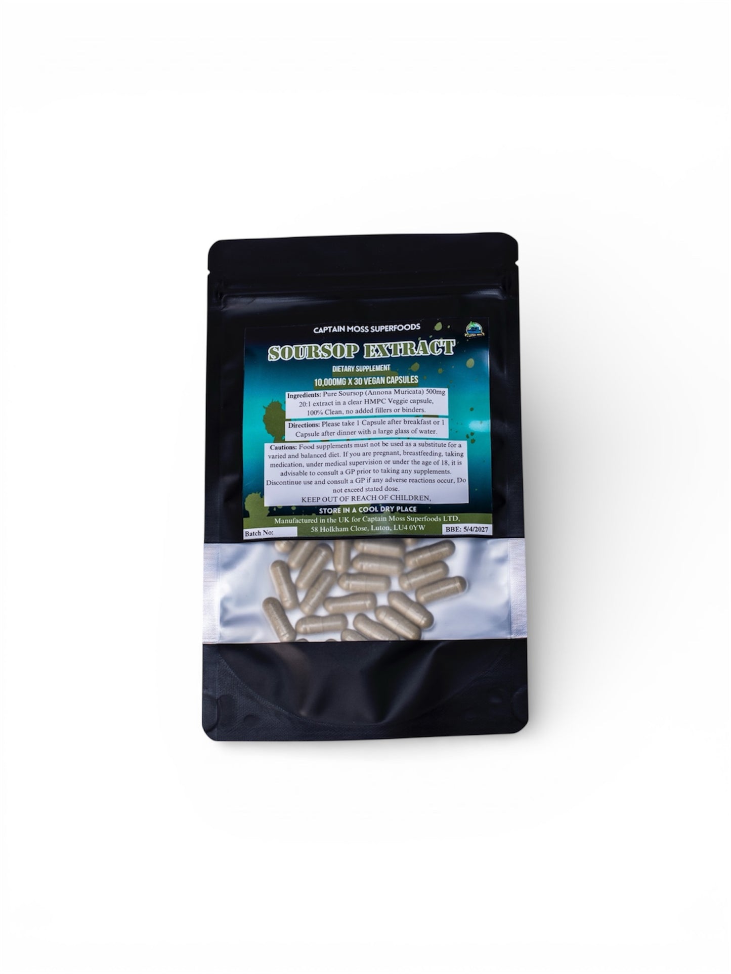 Soursop/Graviola/Guanabana Extract Capsules | 10,000mg per capsules | High Strength | Clean
