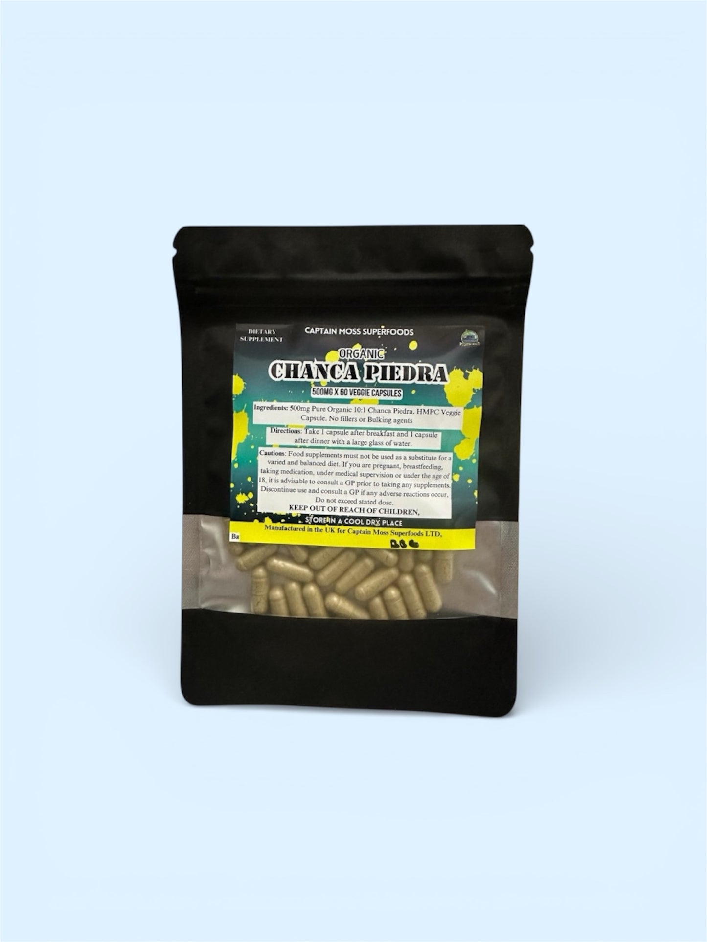 Pure Organic Chanca Piedra | 5000mg Per Serving | “Kidney stone breaker” filler and binder free | 60 Capsules