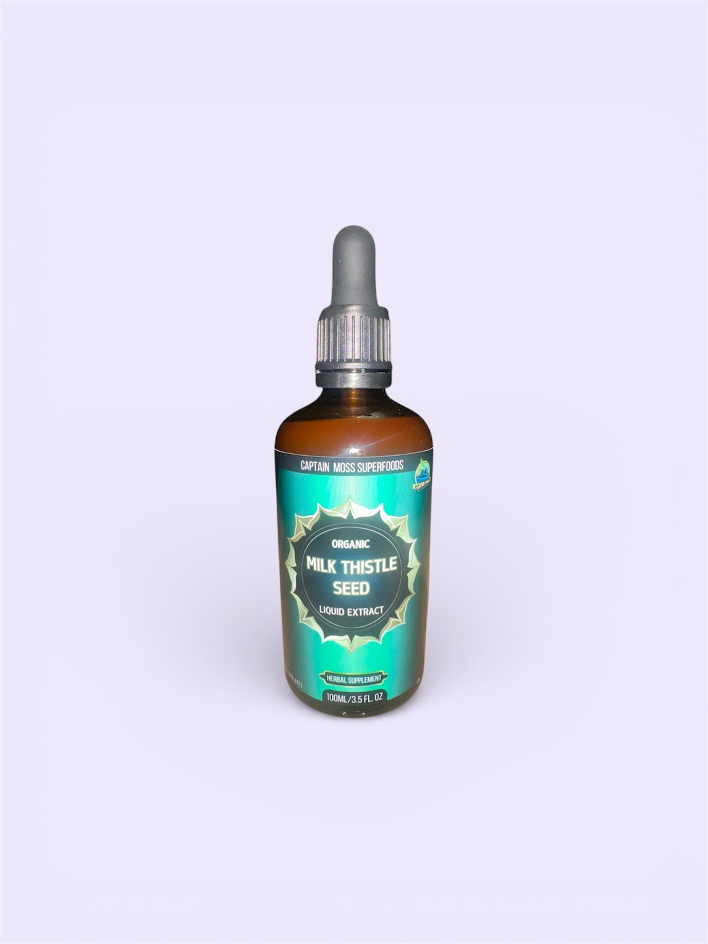 Organic Milk Thistle Seed Extract Drops |  Premium | UK Made | 100ml | Alcohol Free