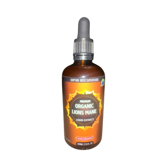 Organic Lion’s Mane Triple Extract Drops | Premium | 100ml | Alcohol Free | UK