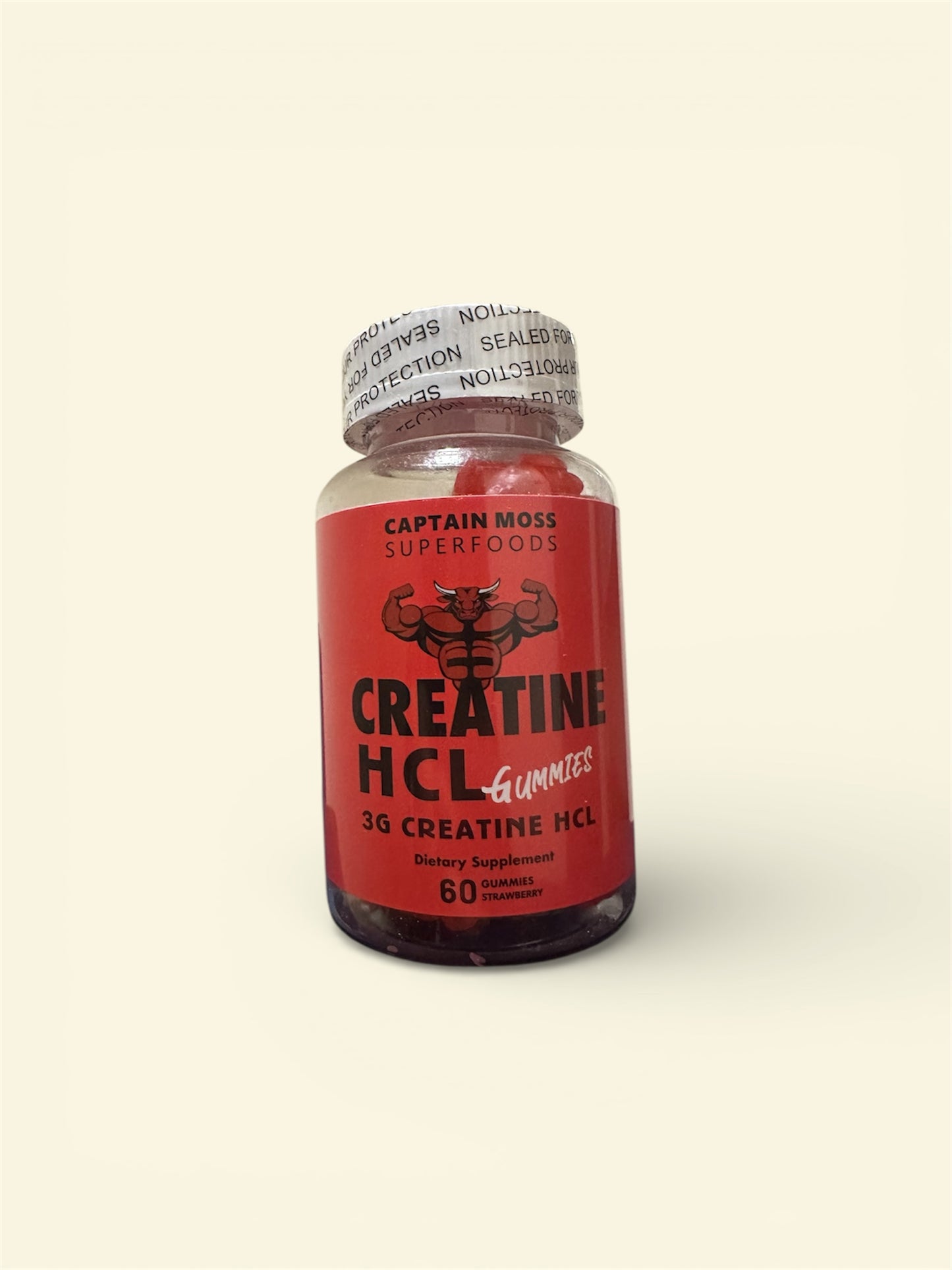 Creatine HCL gummies | 60 Gummies | 3000mg Per Serving | Premium | Increase Strength, Muscle Gain & Endurance | Halal | Kosher | Vegan