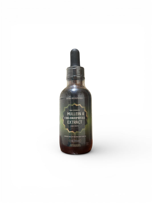 Premium High Strength Mullein & Chlorophyll Liquid Extract | 2900mg | 60ml | UK Made
