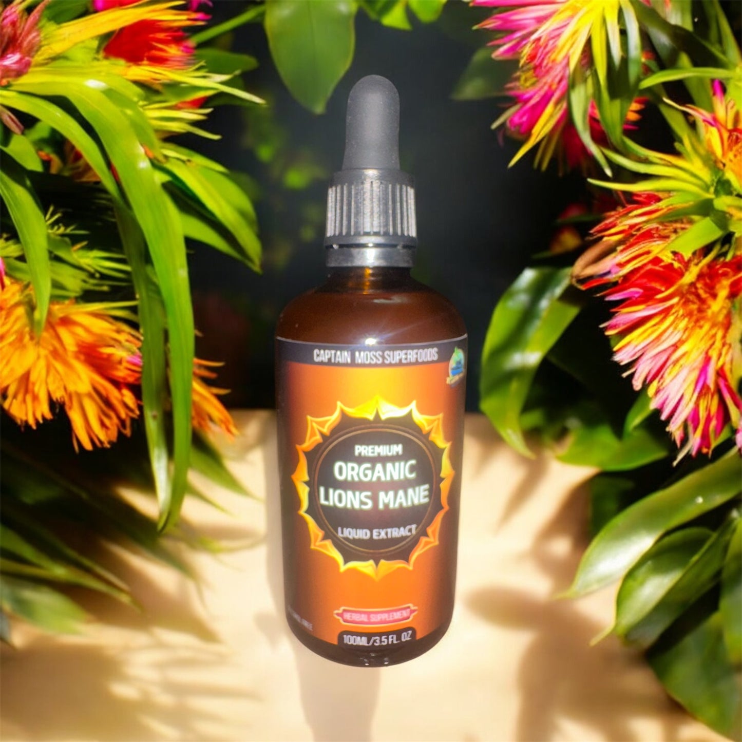 Organic Lion’s Mane Triple Extract Drops | Premium | 100ml | Alcohol Free | UK