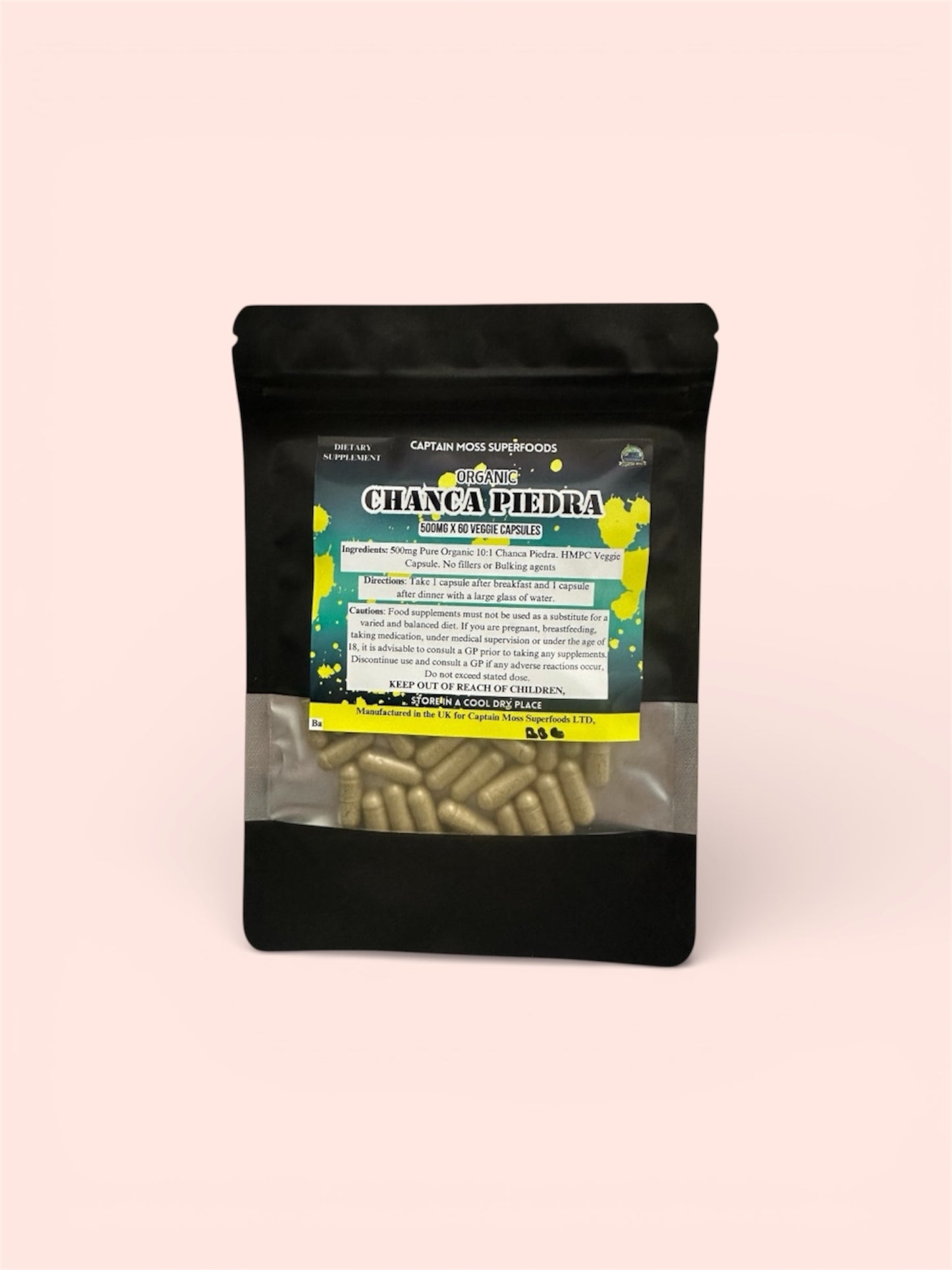 Pure Organic Chanca Piedra | 5000mg Per Serving | “Kidney stone breaker” filler and binder free | 60 Capsules