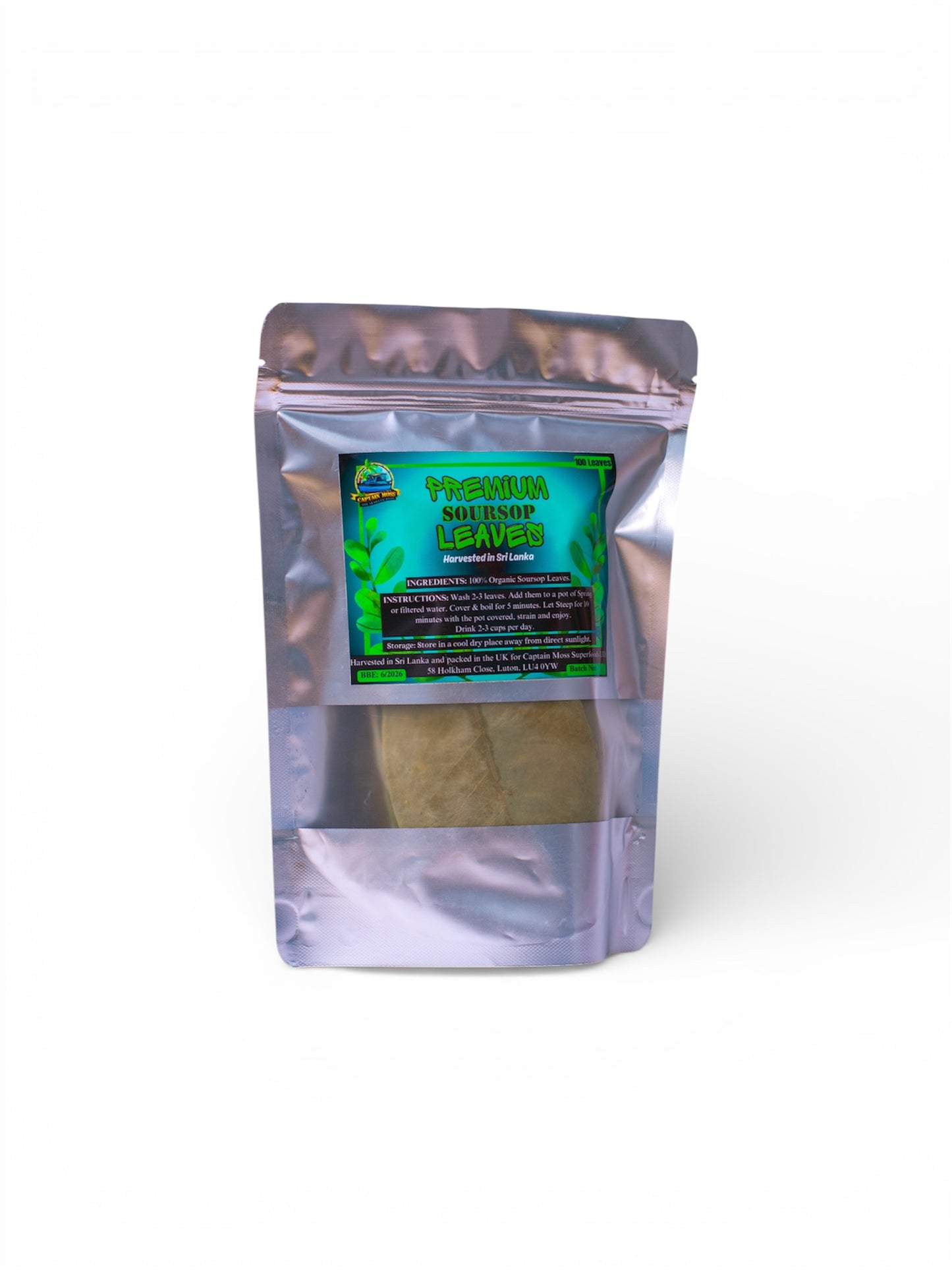 Organic Air Dried Soursop/Graviola leaves