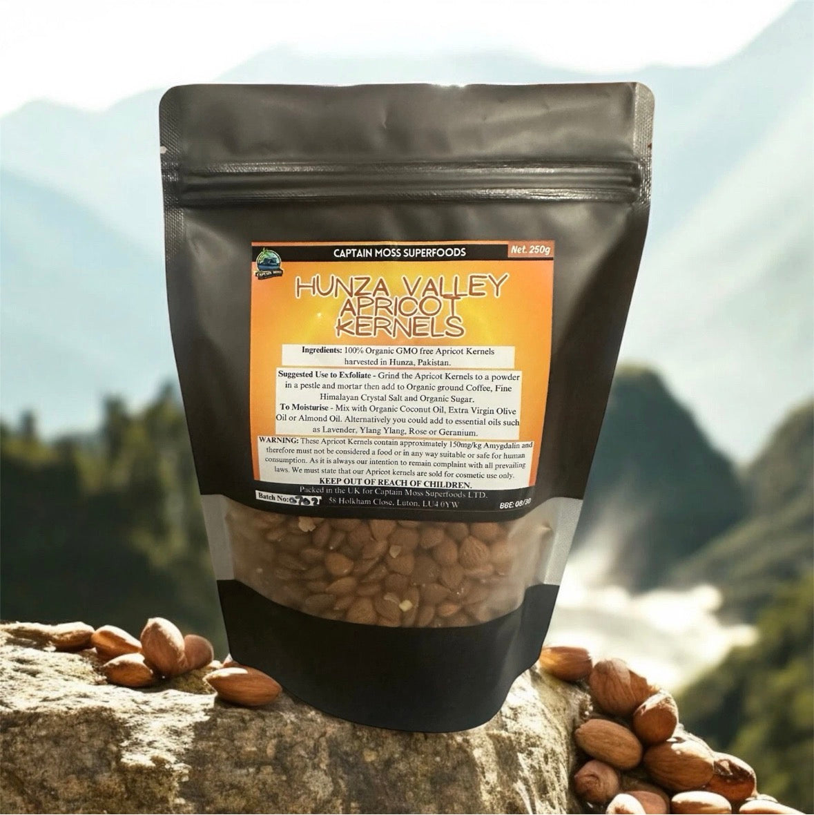 Organic Raw Bitter Apricot Kernels | Hunza Valley | Premium | 250g