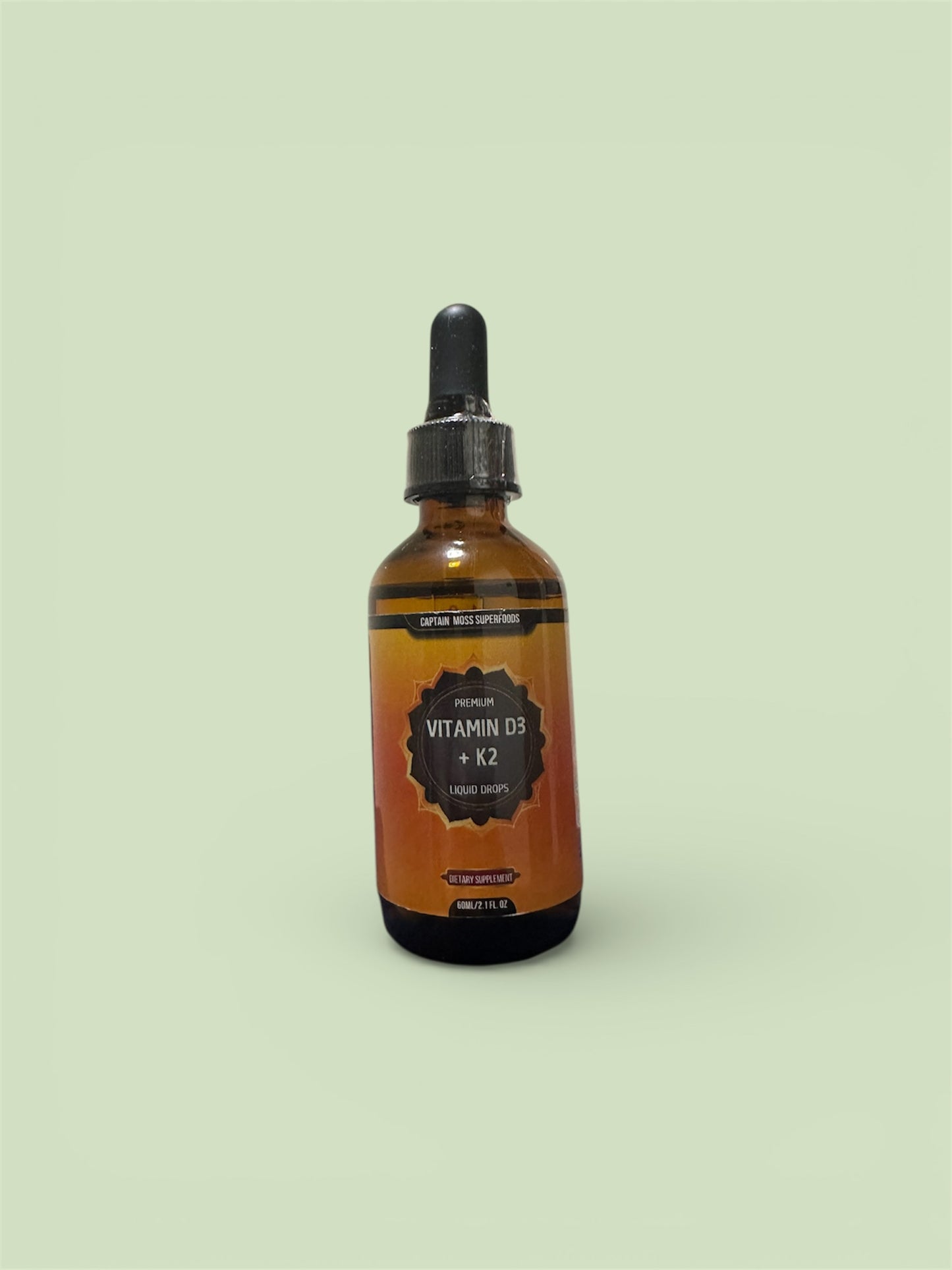 Premium Vitamin D3 & K2 MK7 Liquid Drops | 60ml | 655 servings | 1800IU Per Serving | Vegan | High Strength