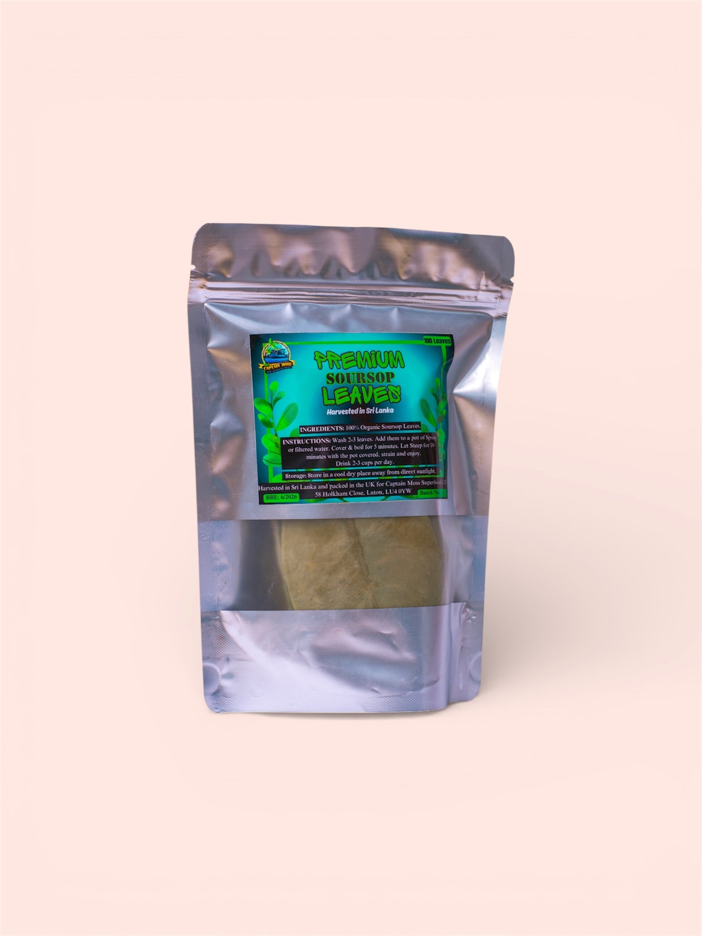 Organic Air Dried Soursop/Graviola leaves