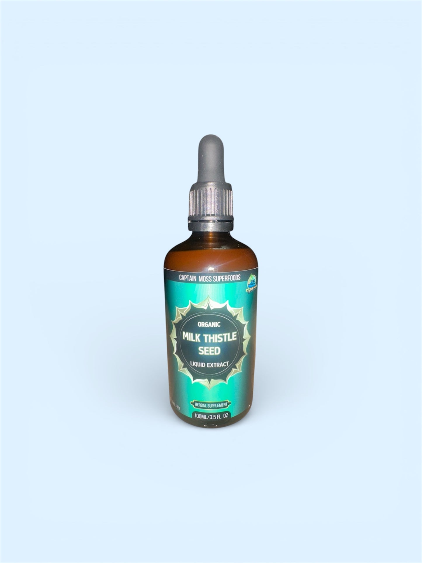 Organic Milk Thistle Seed Extract Drops |  Premium | UK Made | 100ml | Alcohol Free