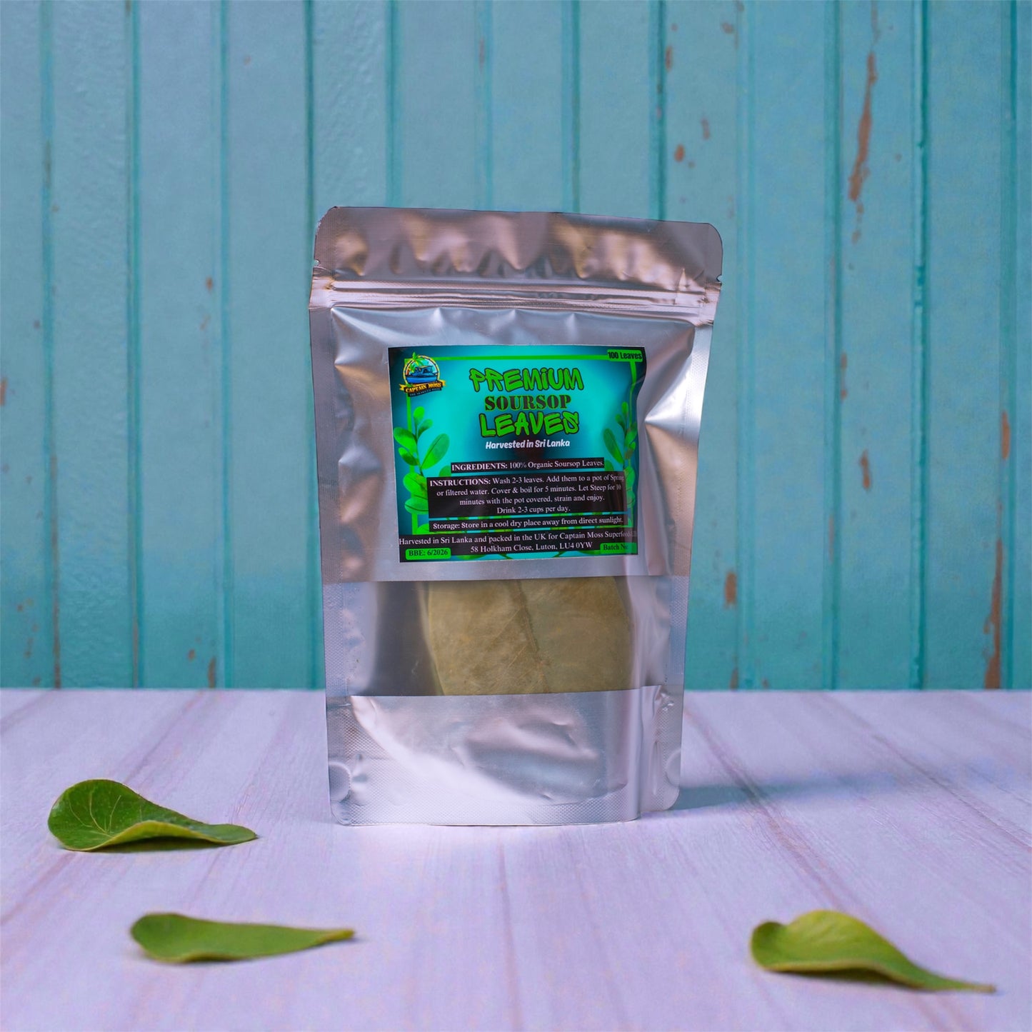 Organic Air Dried Soursop/Graviola leaves