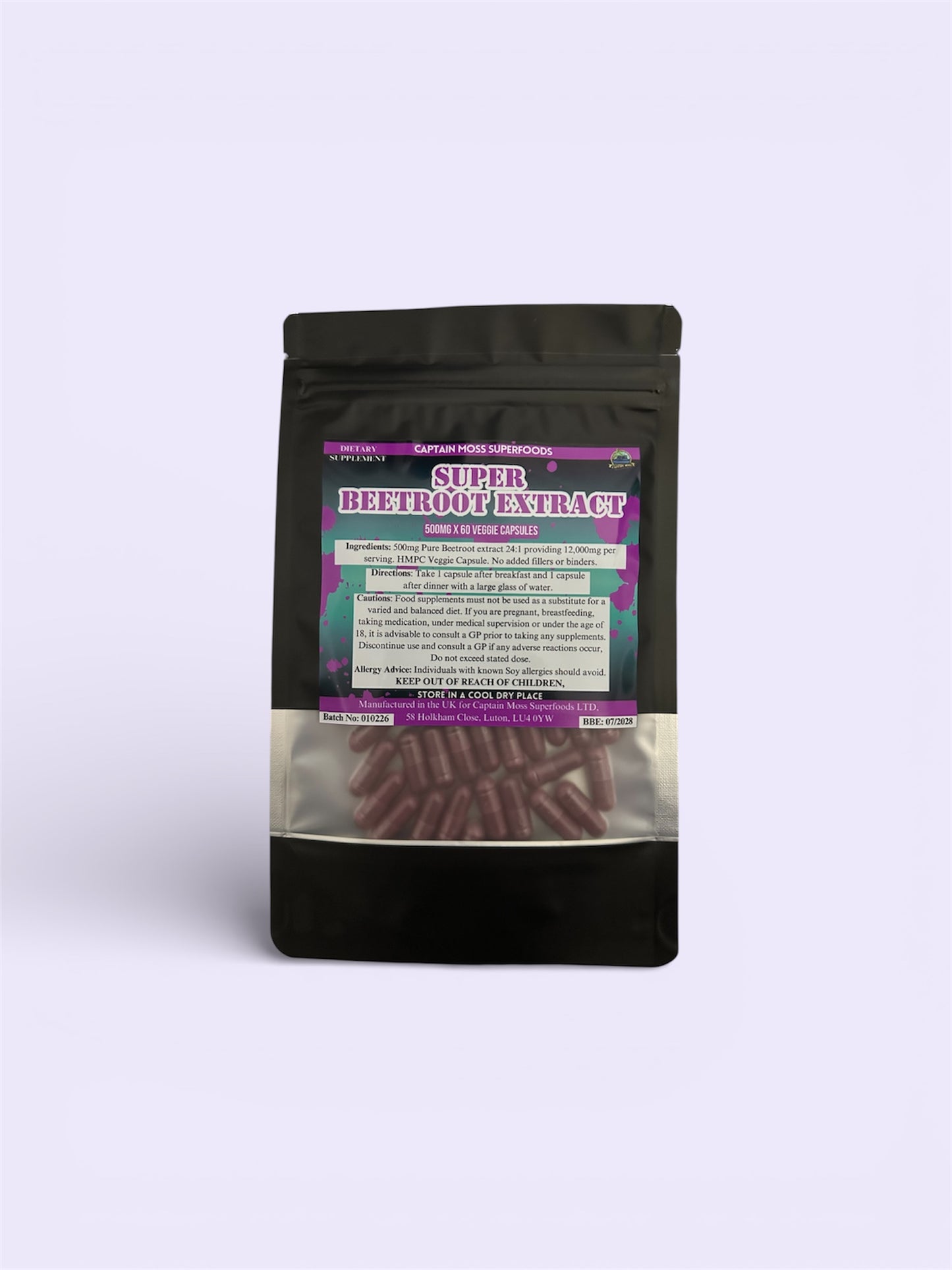 Super Beetroot Capsules 12,000mg per serving | Additive Free | Heart | Brain | Performance