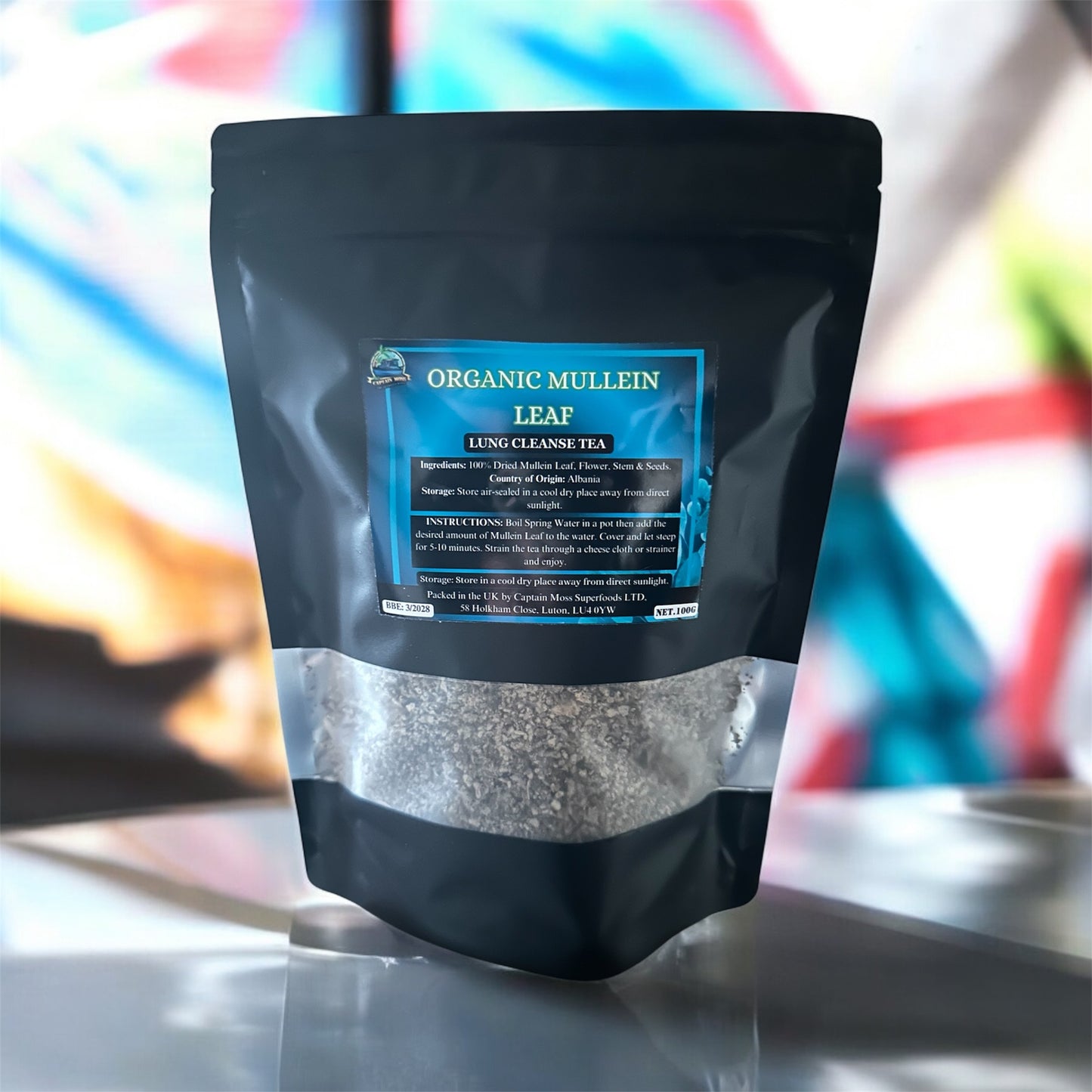 Organic Mullein Leaf - Premium Lung cleanse Tea 100g
