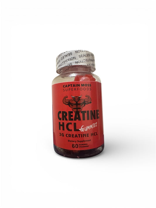 Creatine HCL gummies | 60 Gummies | 3000mg Per Serving | Premium | Increase Strength, Muscle Gain & Endurance | Halal | Kosher | Vegan