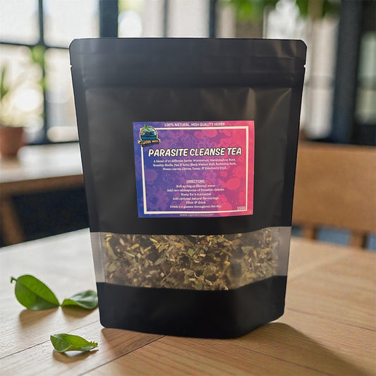 Premium Extra Strong Parasite Cleanse Herbal Tea Blend | authentic Black Walnut Hull | Wormwood | Cloves & 7 more premium ingredients | Hand blended in the UK