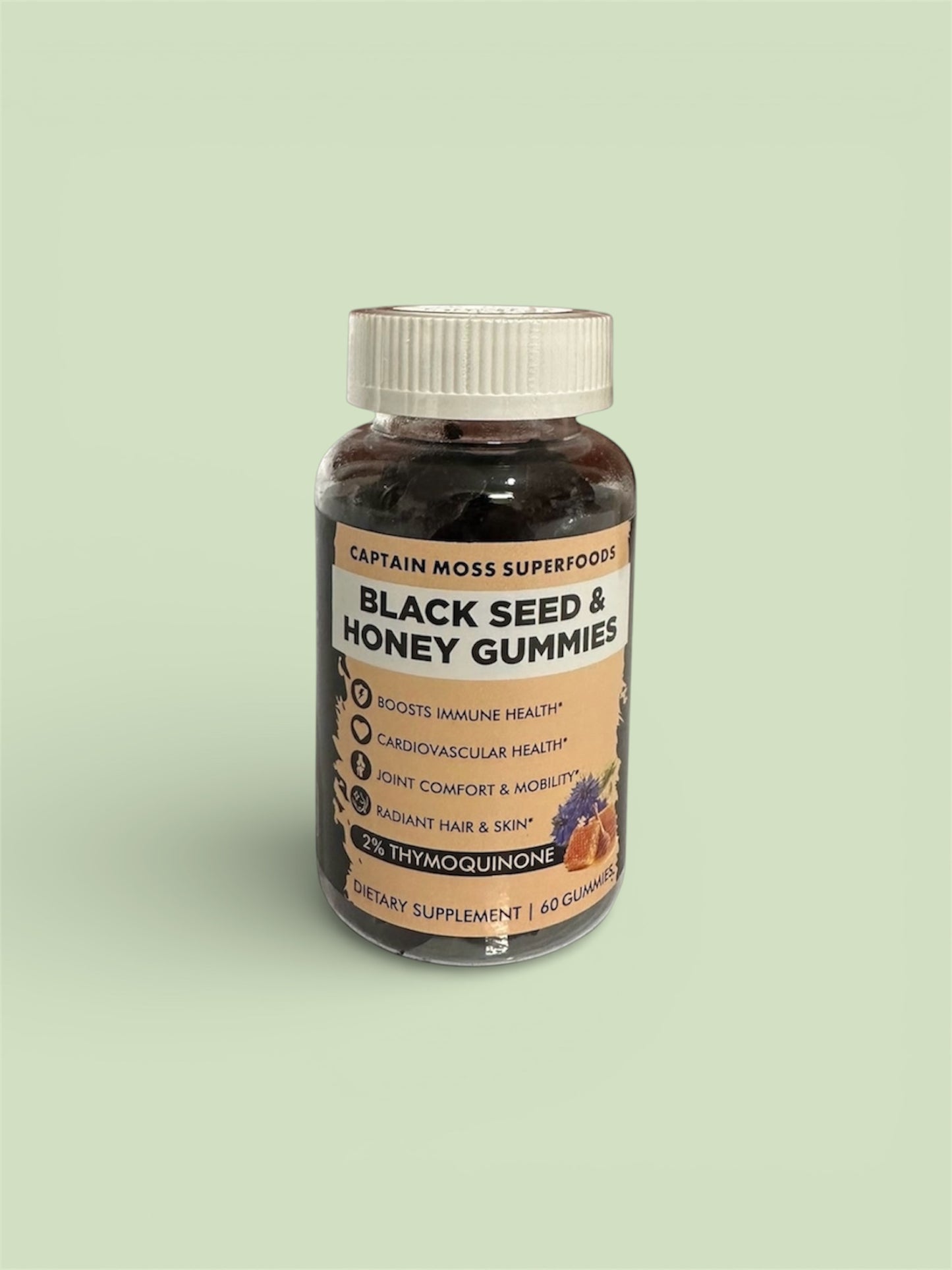 Premium Black Seed & Honey Gummies | 60 Gummies | Mixed Berry Flavour | Vegan, Halal & Kosher Friendly | BOGOF
